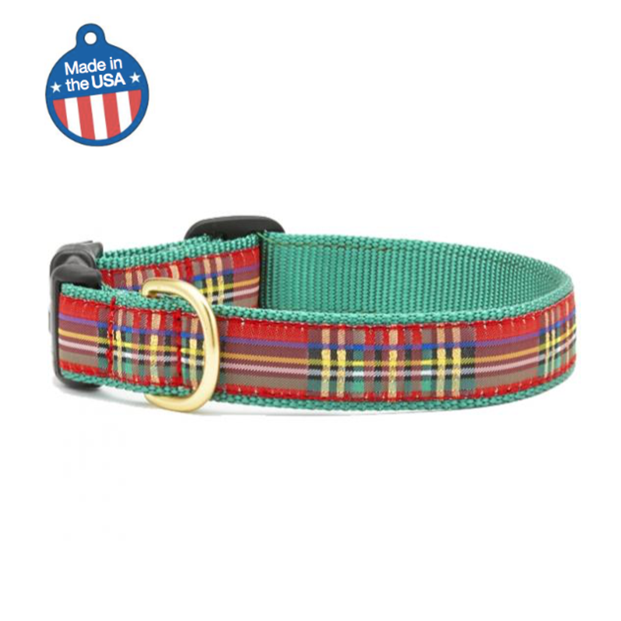 Christmas Sparkle Plaid Collar or Leash Image 1