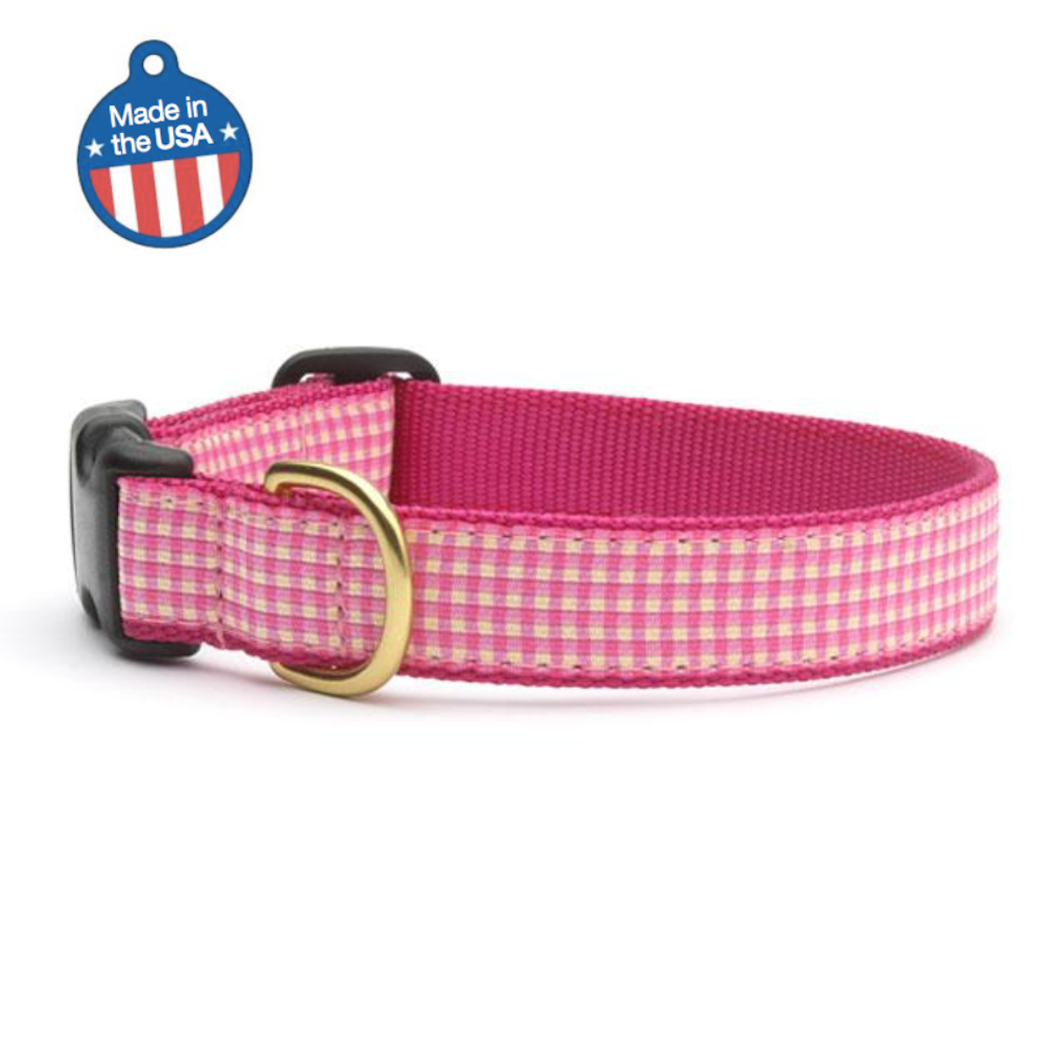 Pink Gingham Collar or Leash Image 1