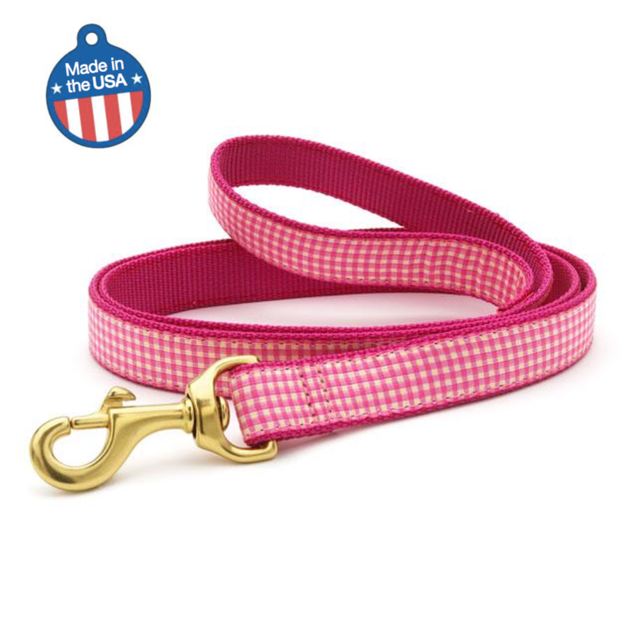 Pink Gingham Collar or Leash Image 1
