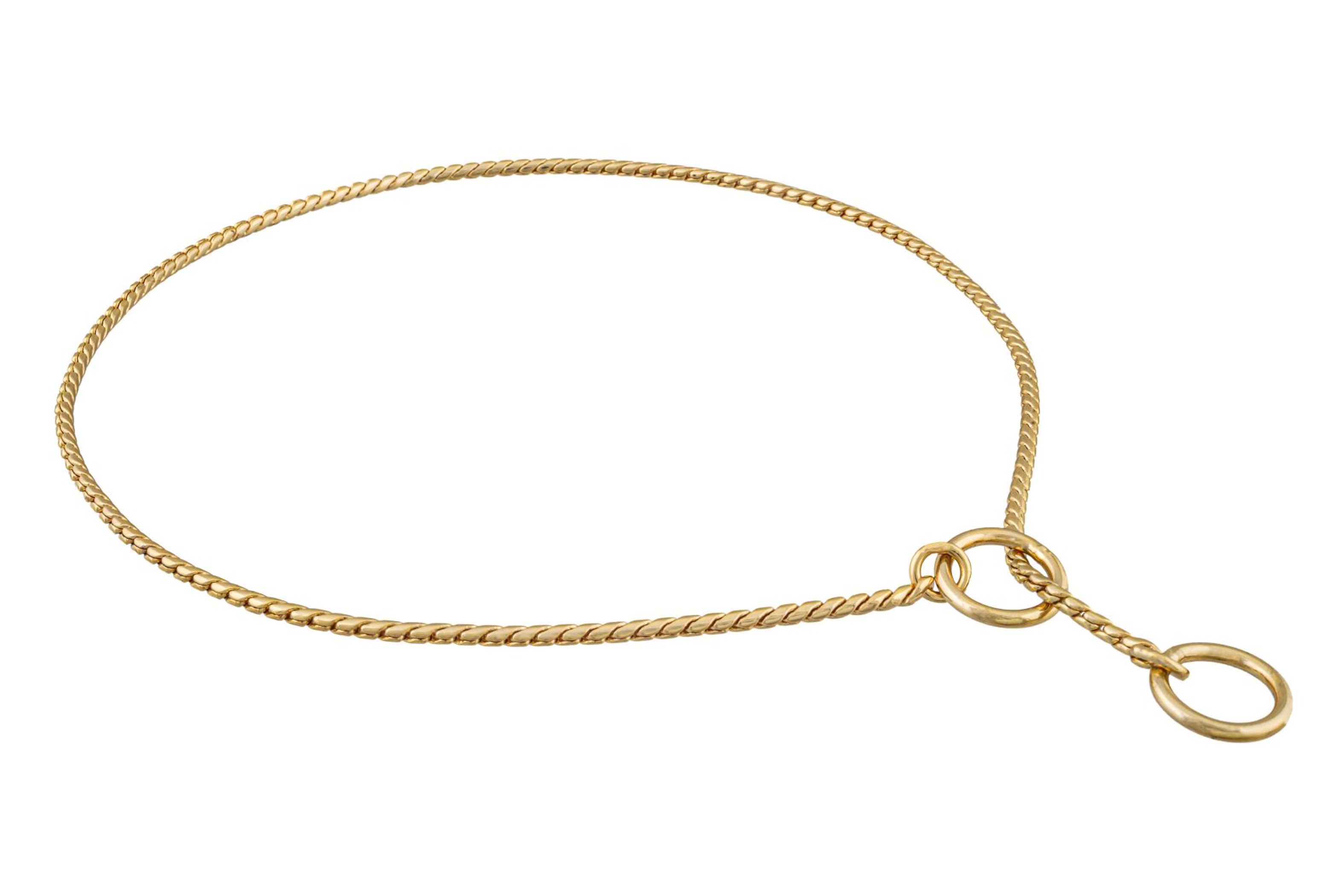 Slip Snake Show Chain Collar (16 in x 2.4mm) Image 1