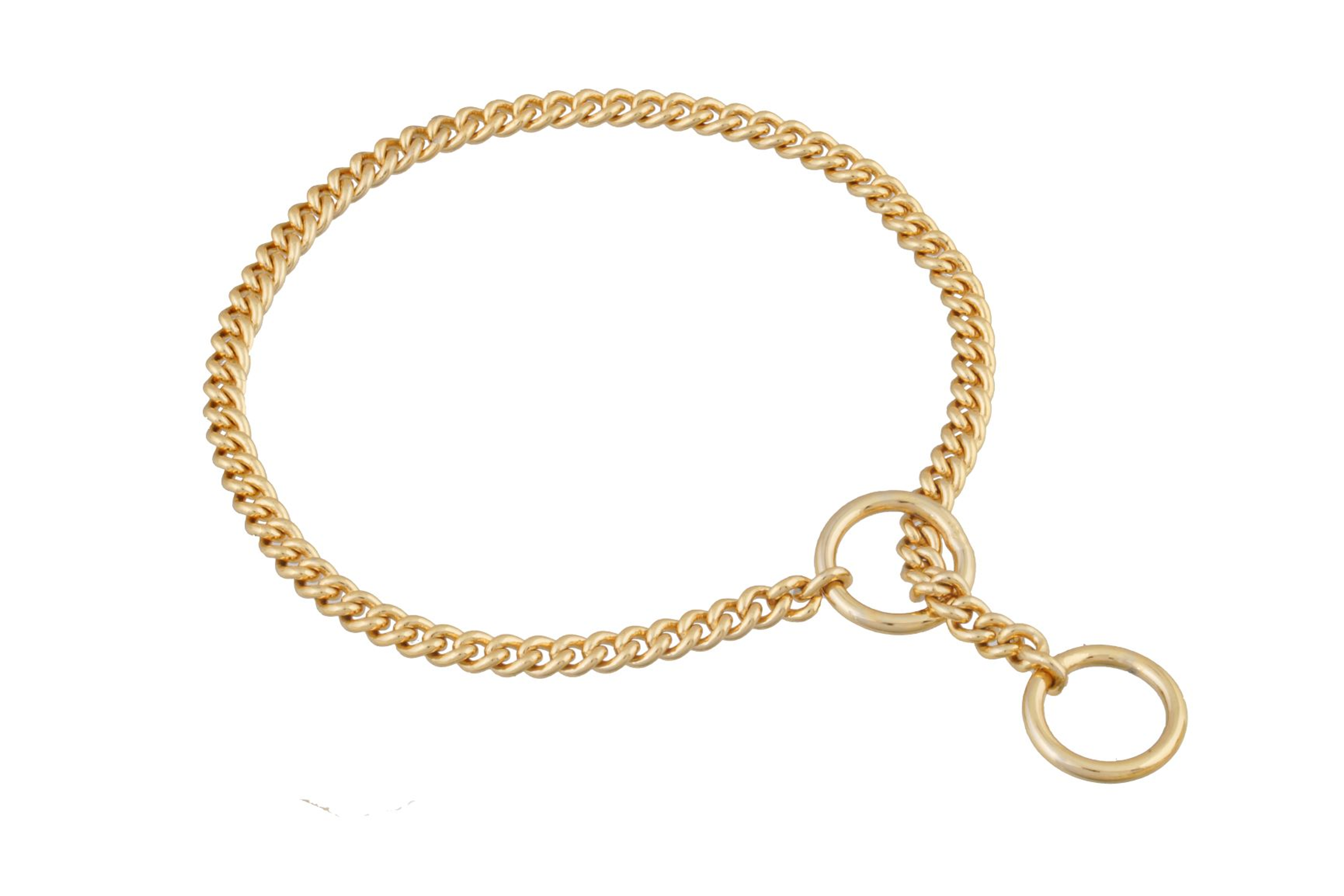 Slip Curve Show Chain Collar (10 in x 1.2 mm) Image 1