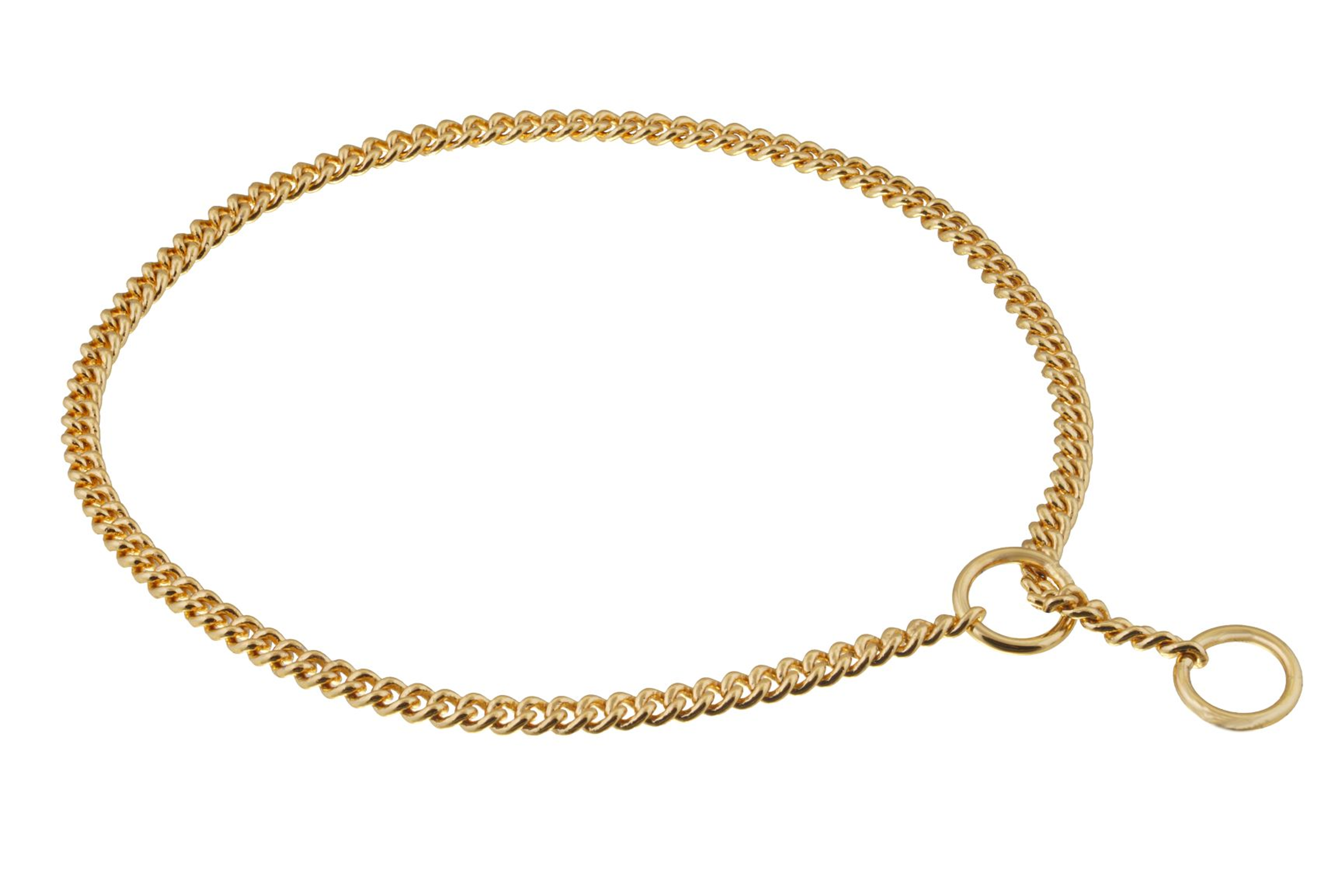 Slip Curve Show Chain Collar (10 in x 1.4 mm) Image 1