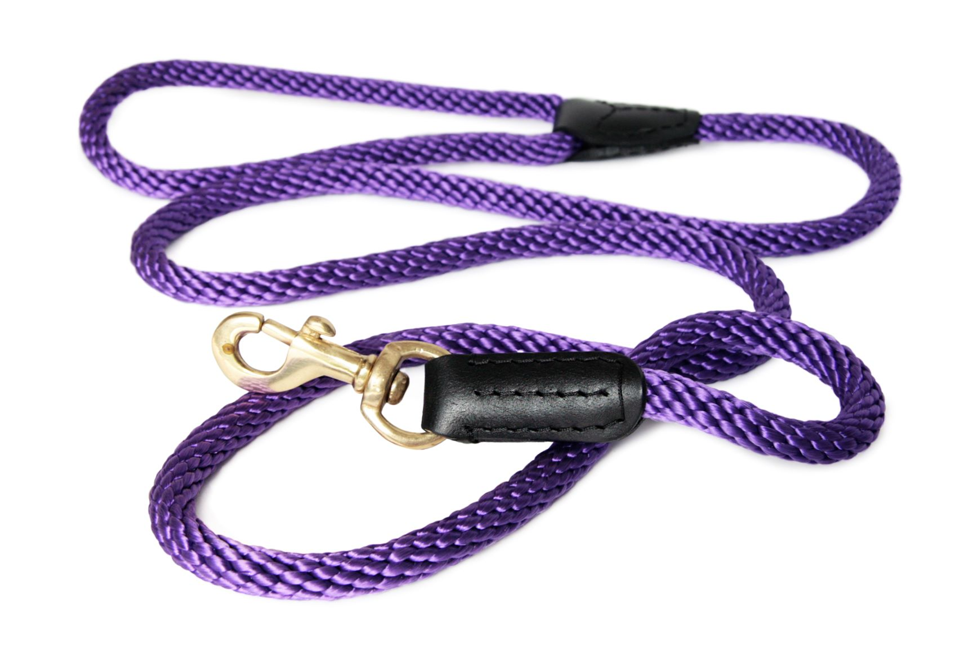 Rope and Leather Snap Lead (4ft x 3/4 in) Image 1
