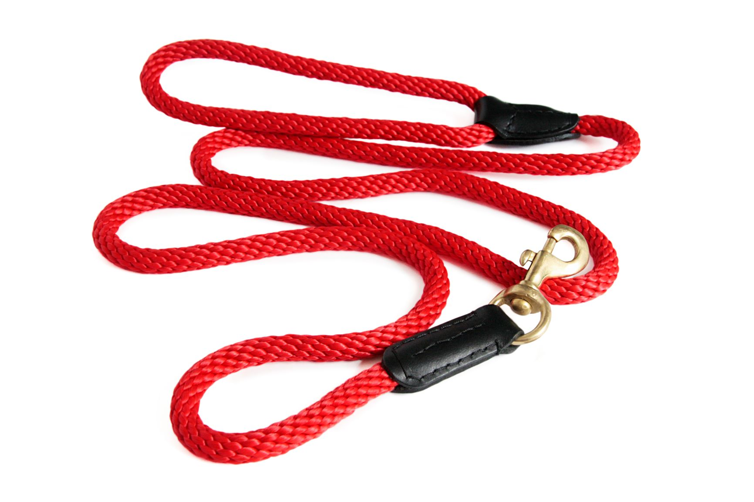 Rope and Leather Snap Lead (6ft x 3/4 in) Image 1