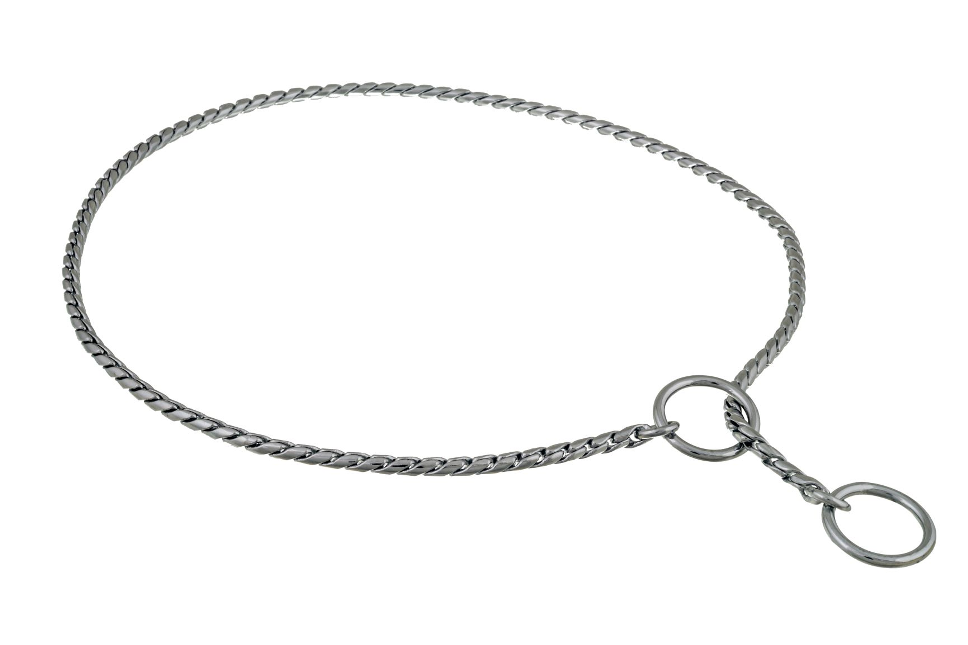 Slip Snake Show Chain Collar (16 in x 3.8mm) Image 1