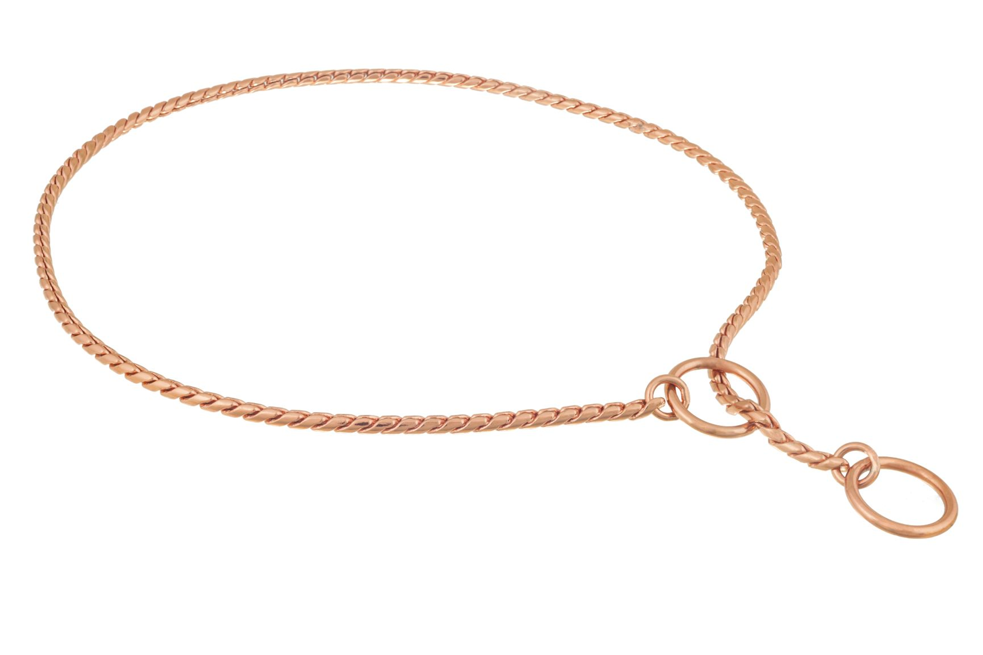 Slip Snake Show Chain Collar (16 in x 3.8mm) Image 1