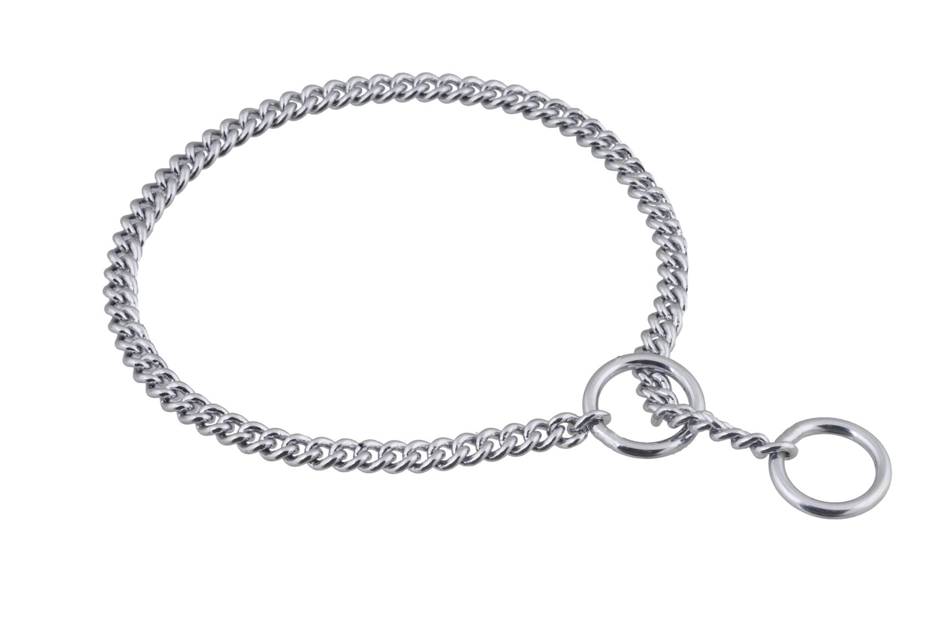 Slip Curve Show Chain Collar (10 in x 1.2 mm) Image 1