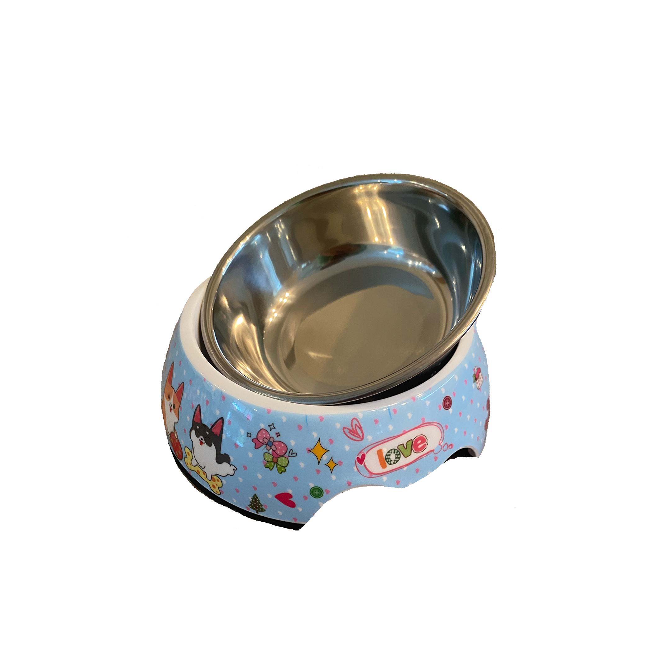 Cutie Ties Dog Bowl Image 1