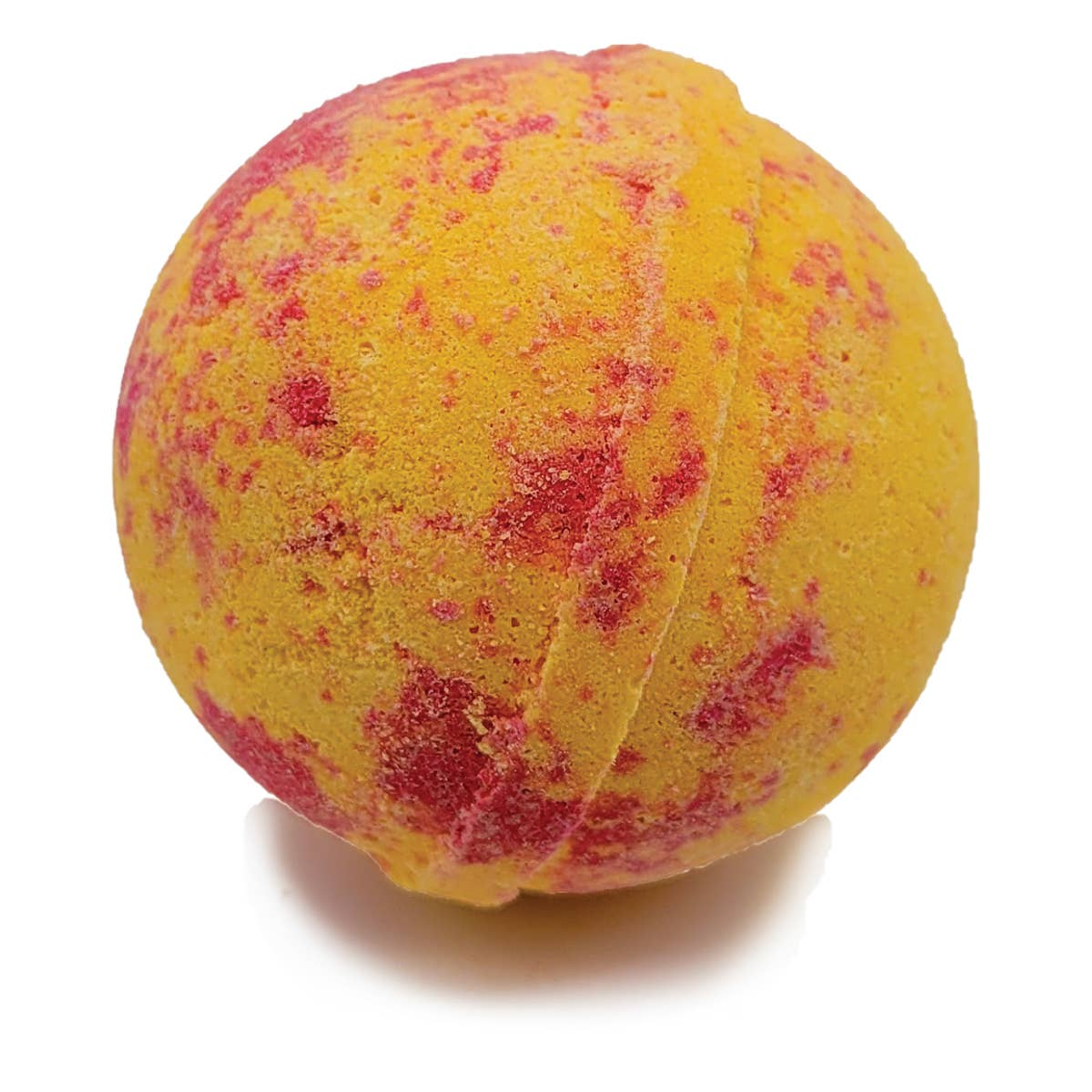Bath Bomb Hot Pinkish Orange Scented Bananas Berries Melons Fun Colorful Bath Time