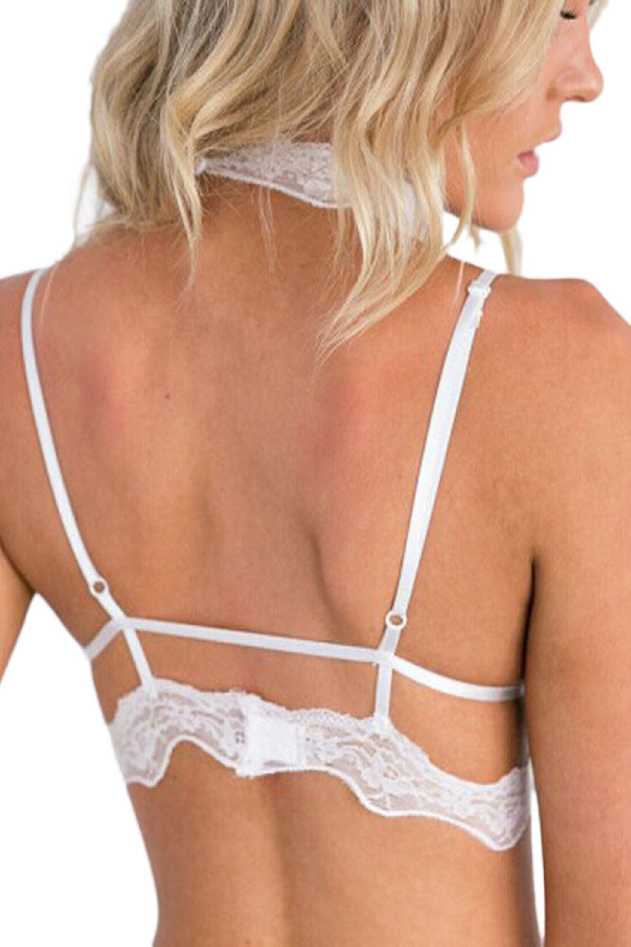 Lace Bra Choker Wraps Adjustable Back Hook And Eye Closure Soft Supportive Cups Perfect For Valentines Day