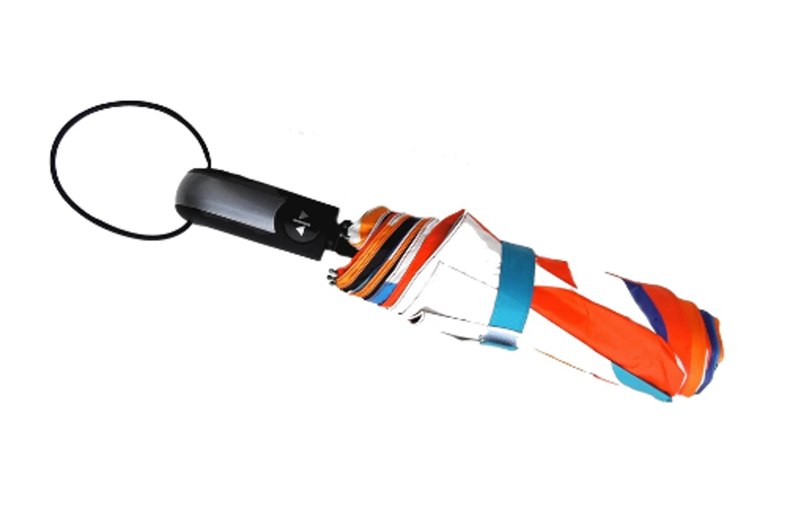 Compact Umbrella Auto Open & Close Waterproof Pongee Material 13 Inch Multicolor Polka Dot Design Strong Steel Frame Non Slip Handle