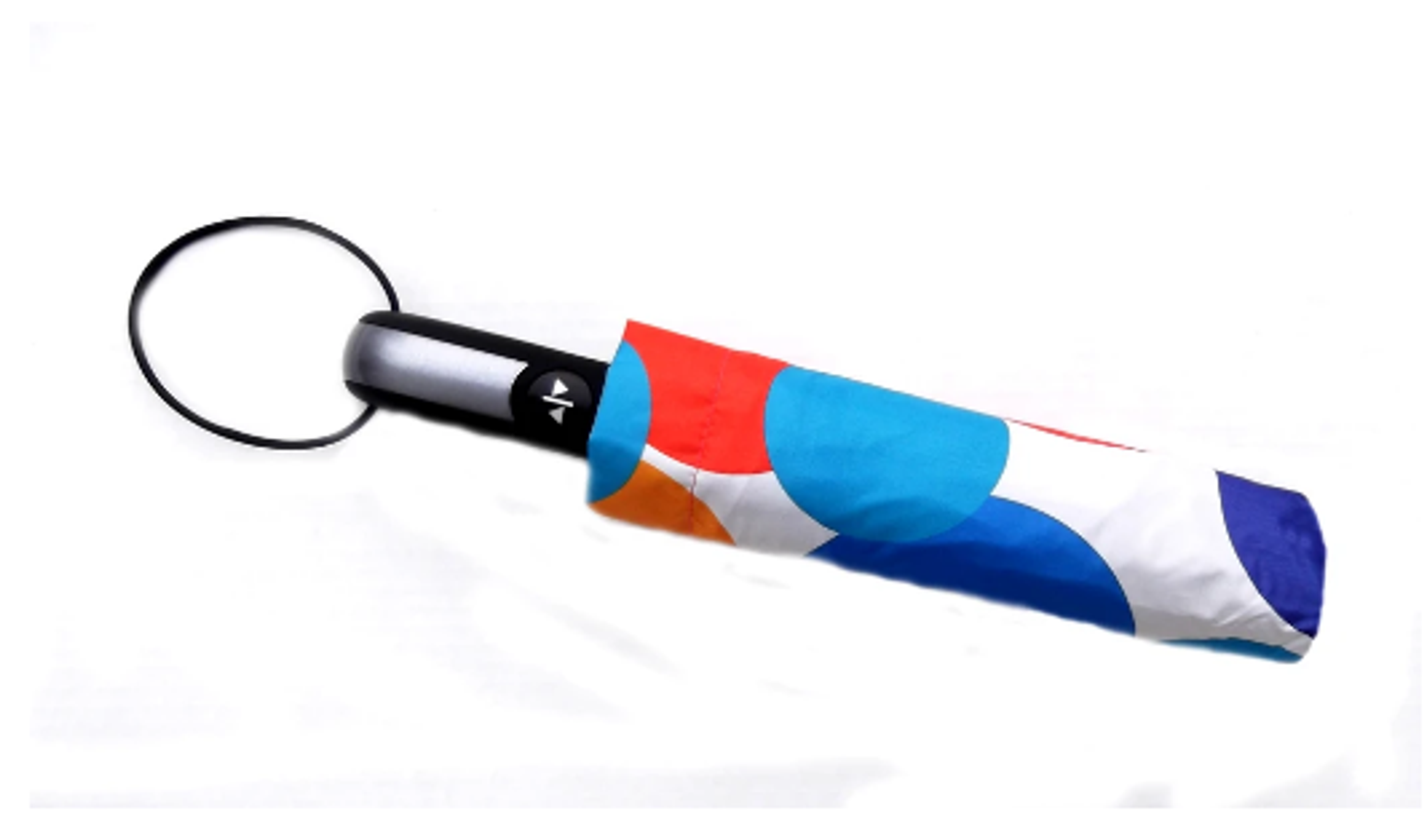 Compact Umbrella Auto Open & Close Waterproof Pongee Material 13 Inch Multicolor Polka Dot Design Strong Steel Frame Non Slip Handle