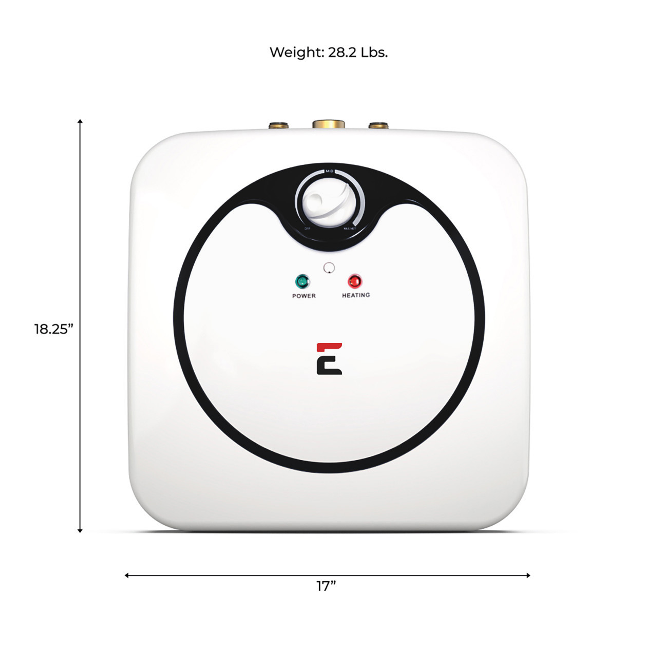 Water Heater Mini Storage Tank 2.5 Gallon Plumb In Line With Existing Water Heater Compatible With Kitchens RVs Boats Utility Rooms