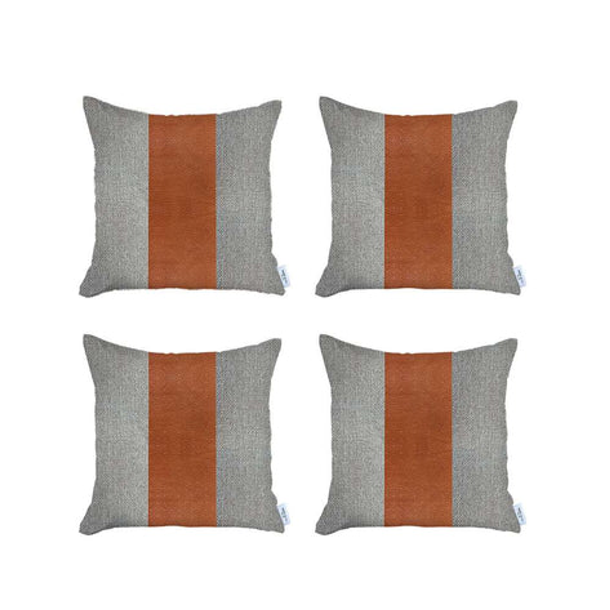 Throw Pillow Covers Decorative Vegan Faux Leather Handmade 12x20 17x17 Oeko-Tex Standard 100 Hidden Zipper Closure Spot Clean Only