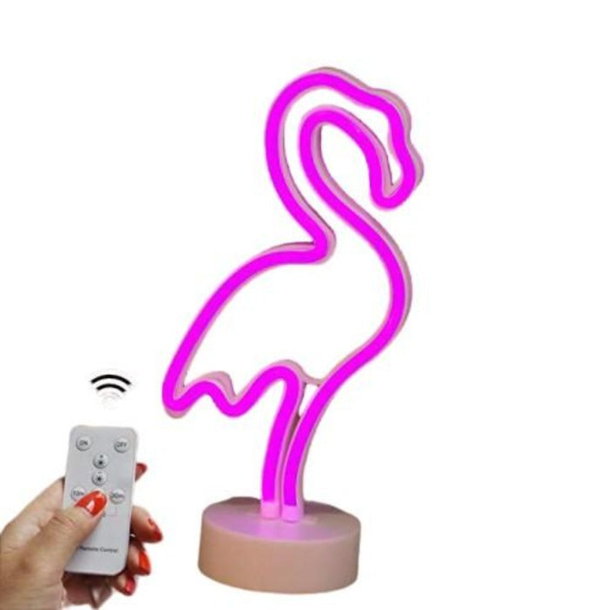 Neon Deco Lights Remote Control Flashing Constant Dim-Lit Made from ABS Plastic 3 Modes Various Shapes Battery and USB Powered