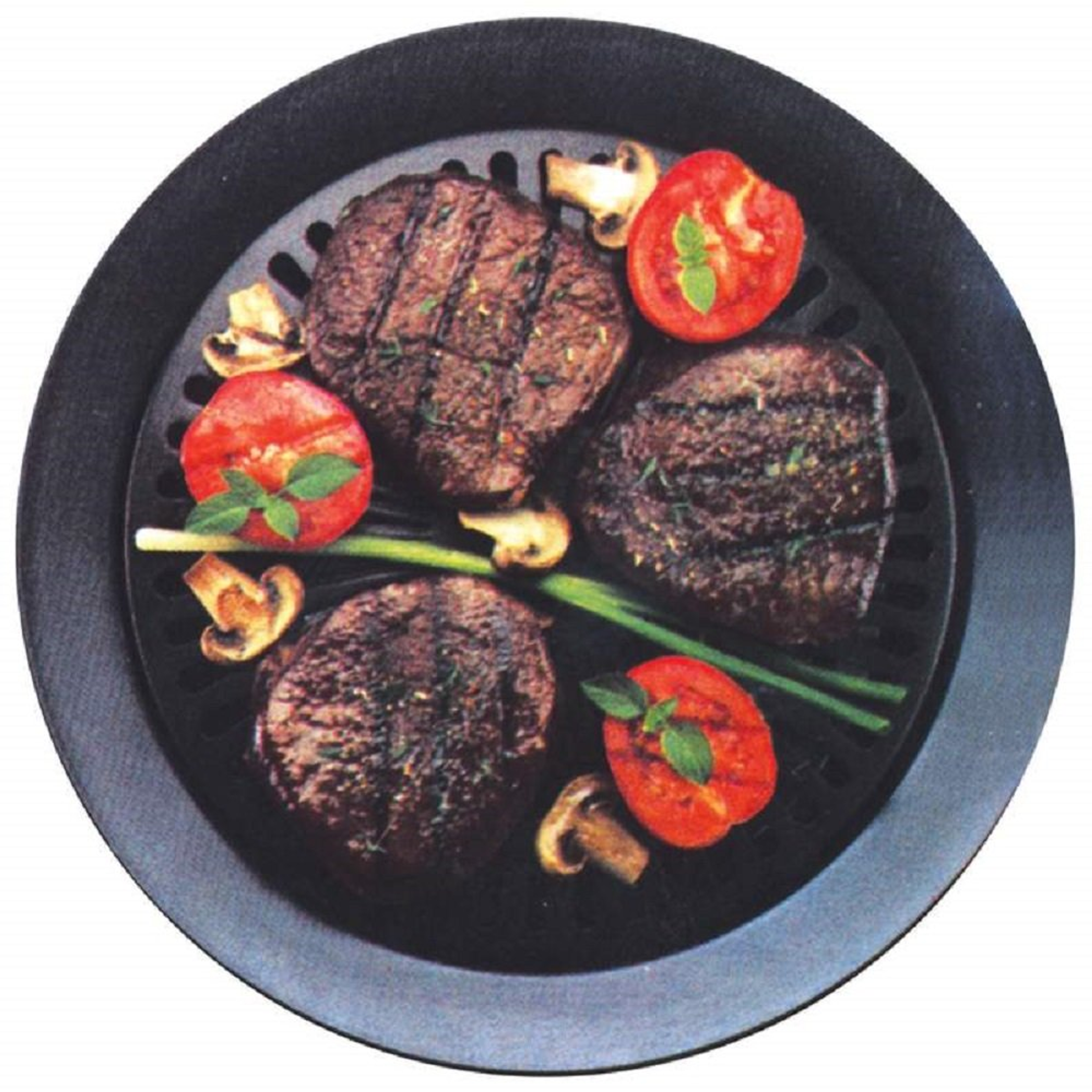 Grill Smokeless Non-Stick Indoor/Outdoor Cooking Portable Stainless Steel Compact Size Double-Coated for Healthy Food Cooking