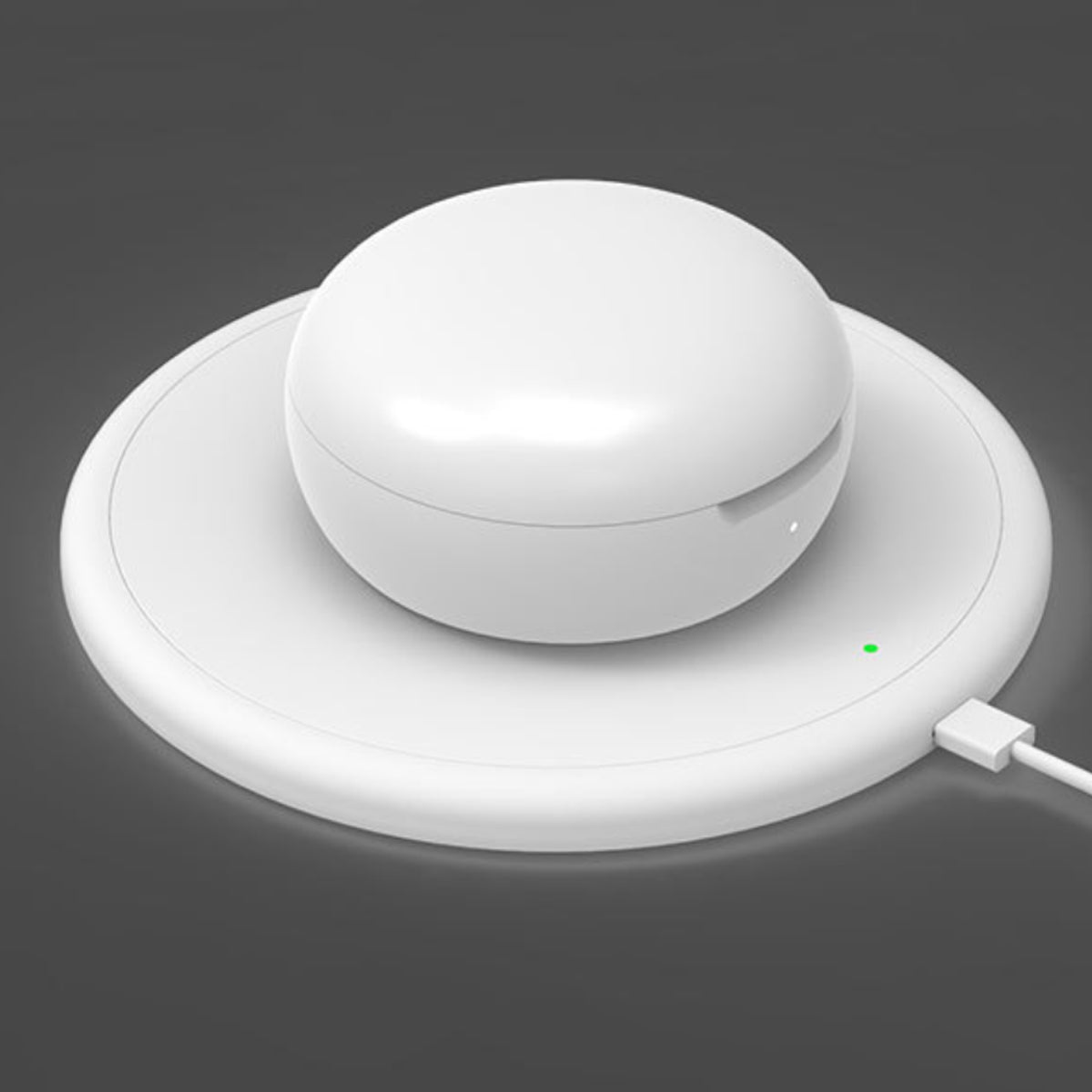 Earbuds Bluetooth Wireless Noise Cancelation Touch Control White Color Charging Pad Included