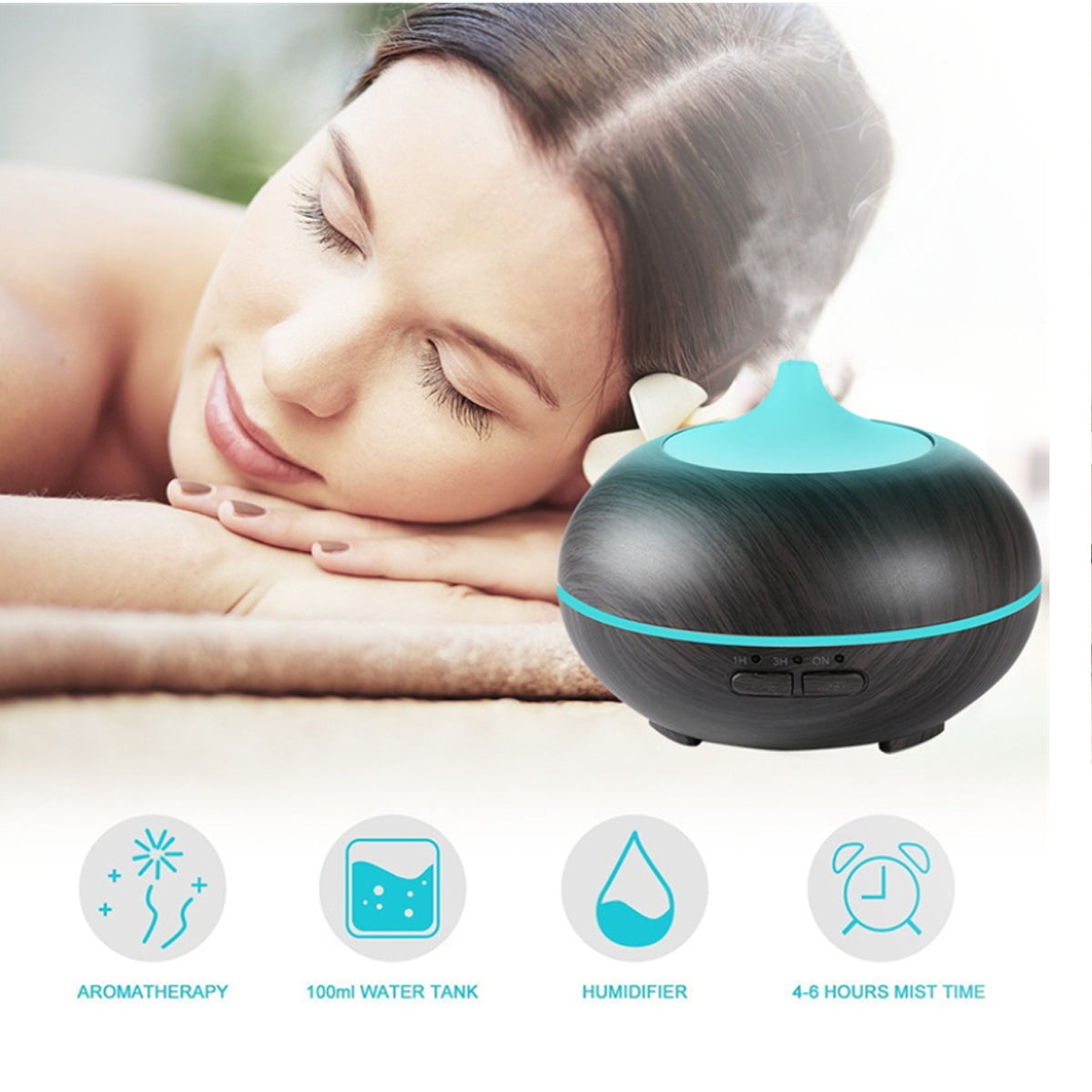 Mistyrious Essential Oil Humidifier in Natural Oak