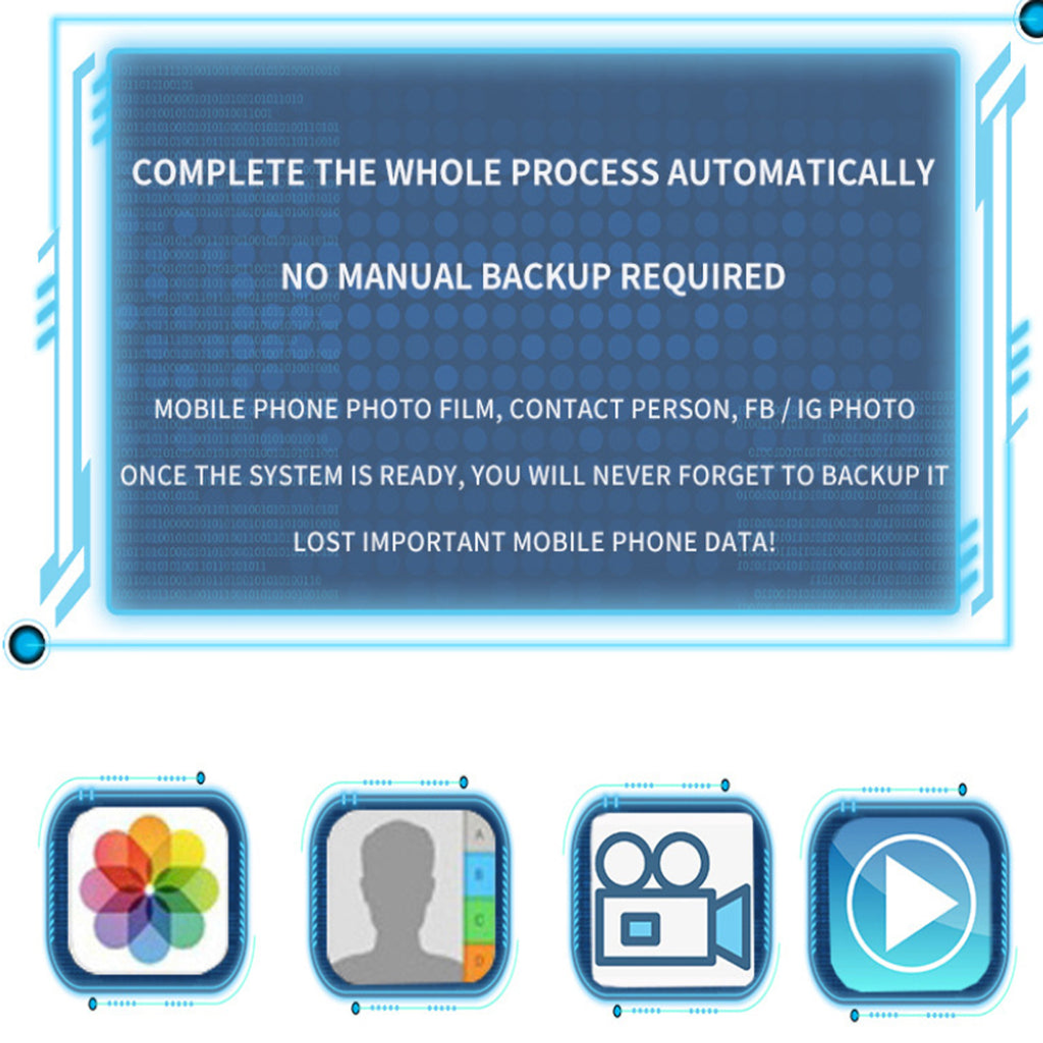 Smartphone Backup Device Automatic Photo and Data Backup 32GB Memory Capacity Compatible with Apple and Android Devices Free App Included