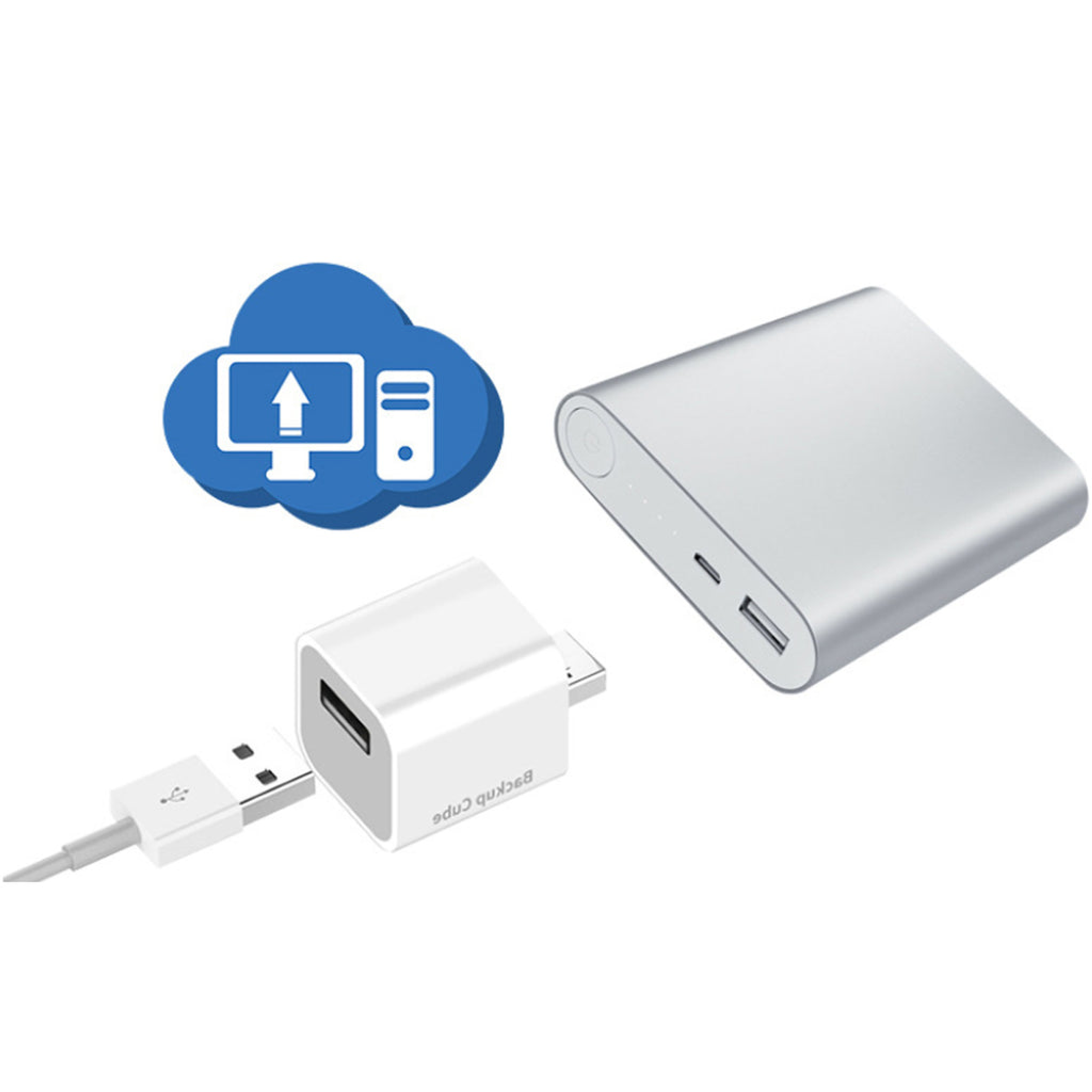 Smartphone Backup Device Automatic Photo and Data Backup 32GB Memory Capacity Compatible with Apple and Android Devices Free App Included