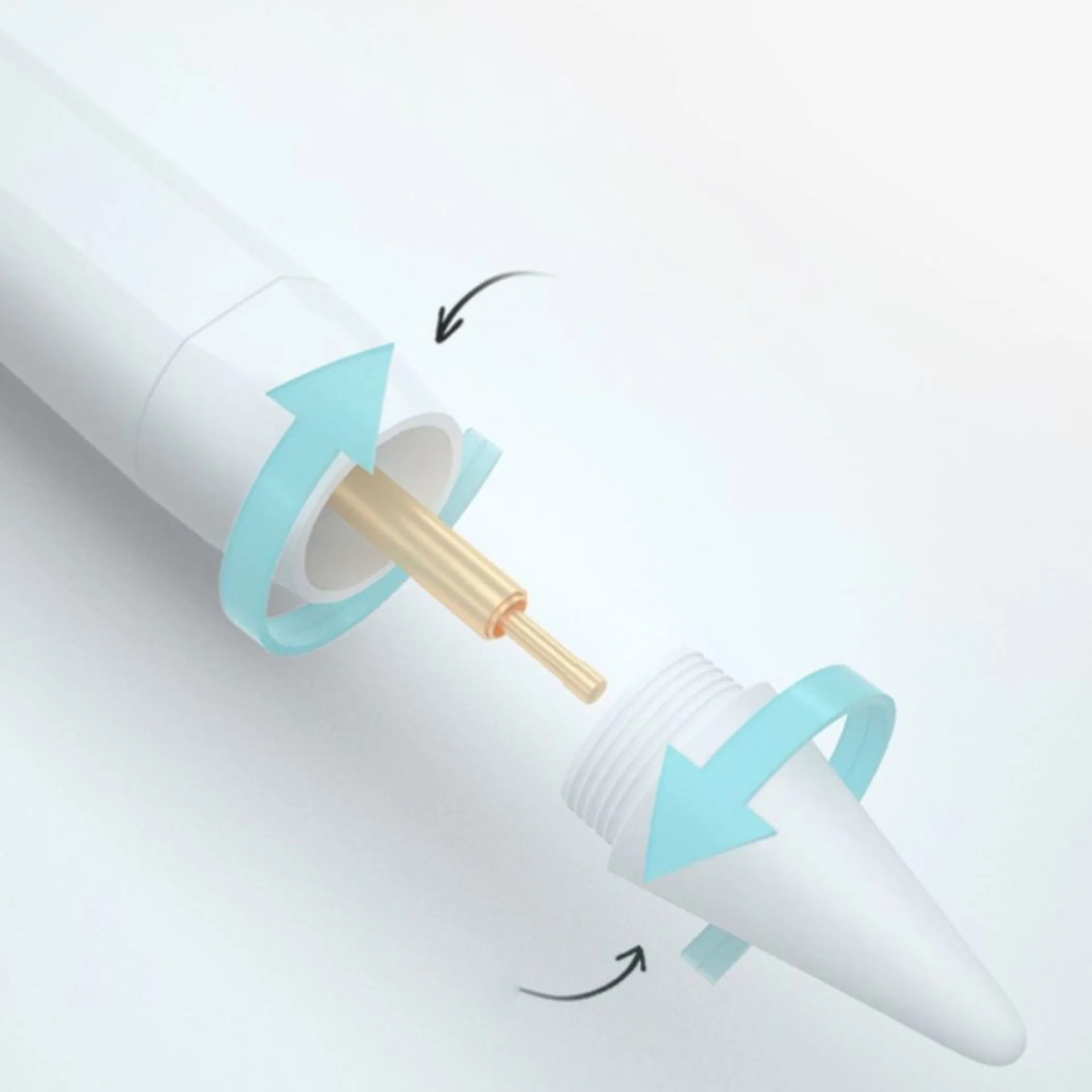 Stylus Pencil for iPad and Tablets Drawing Writing 1.2 mm Fine Tip Aluminum Alloy 20 Hours Battery Life Magnetic Design