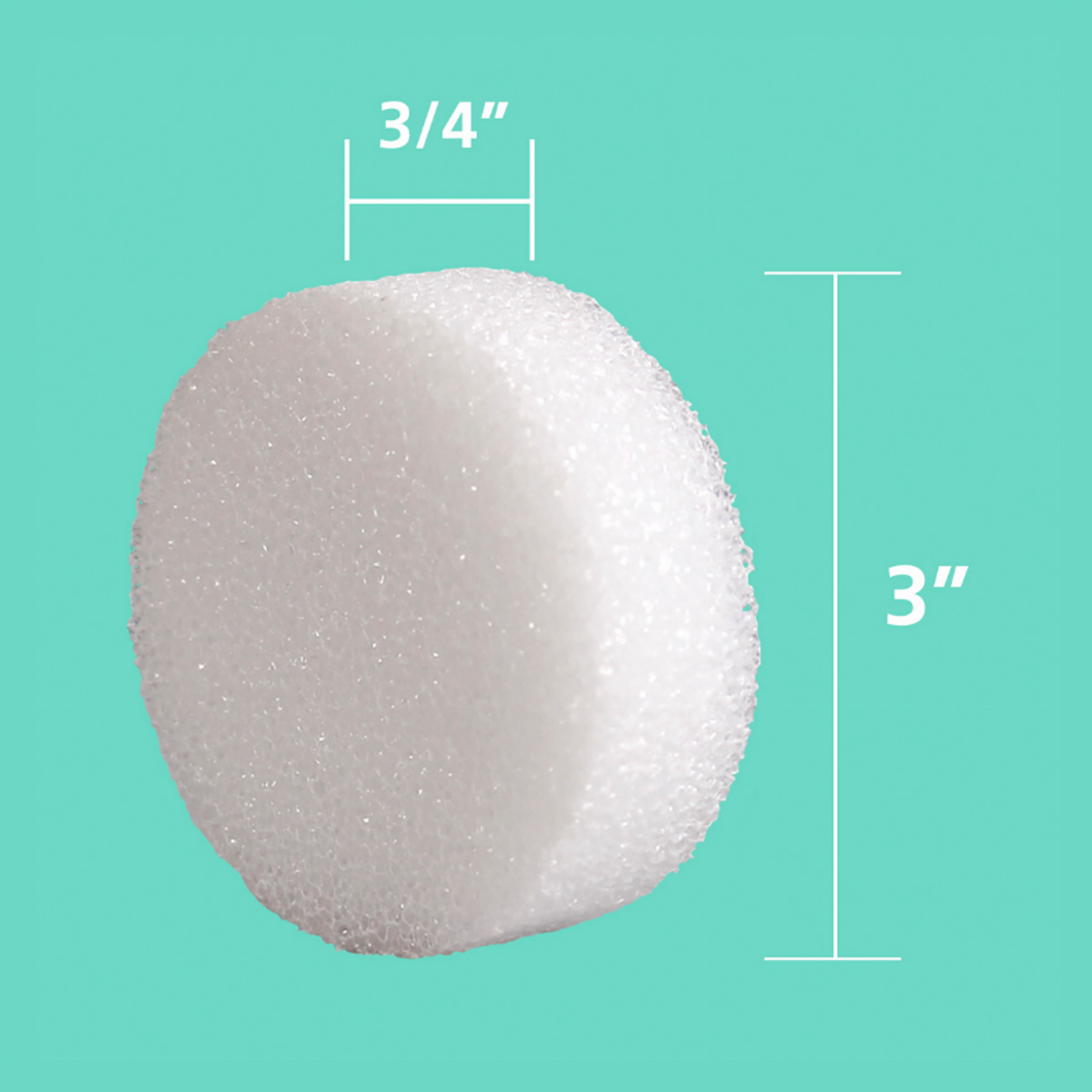 Styrofoam Pack Round Discs 12 pieces 3 inches by 1 inch White Ideal for Craft Projects