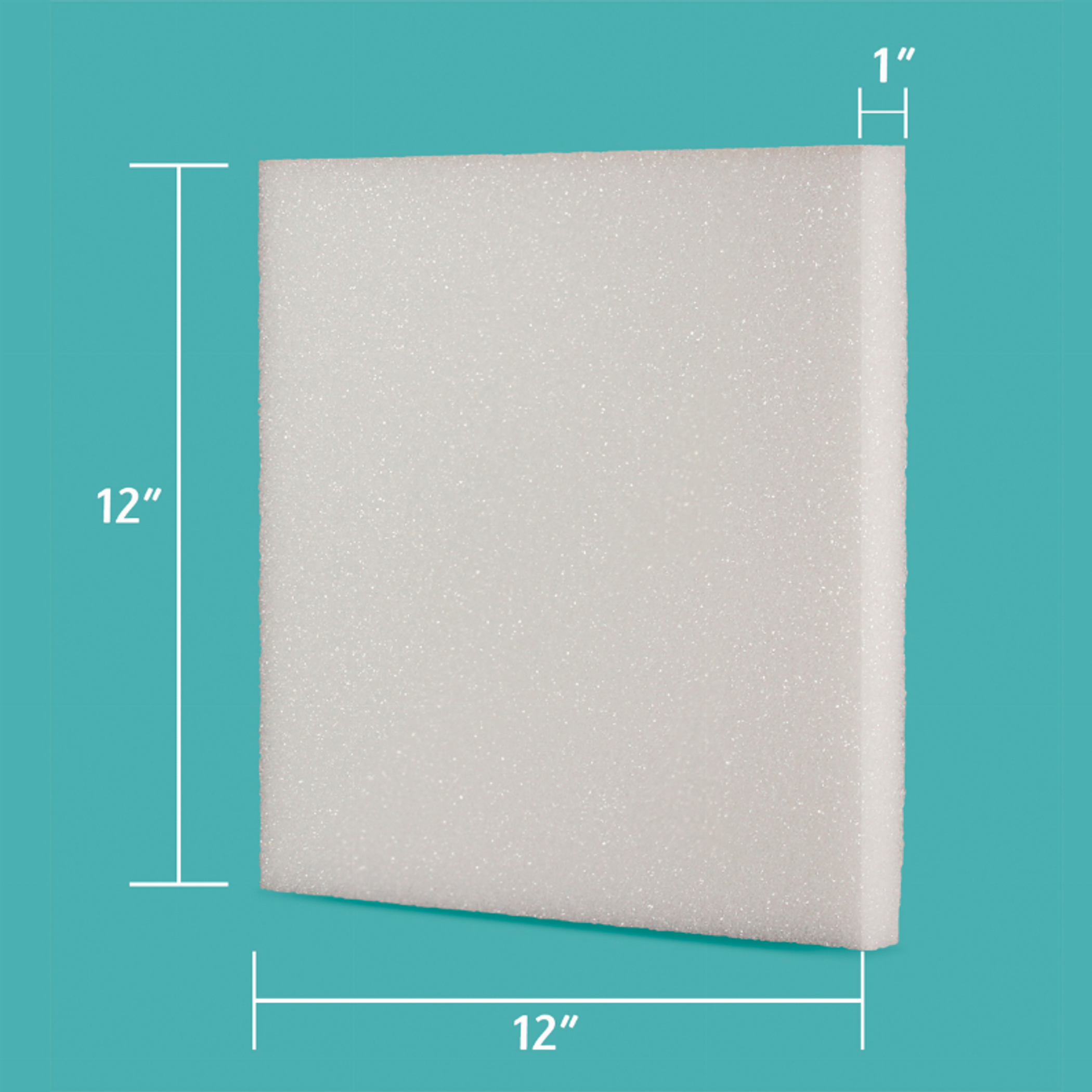 Styrofoam Pack Blocks 12 inches by 12 inches by 1 inch 6 pieces