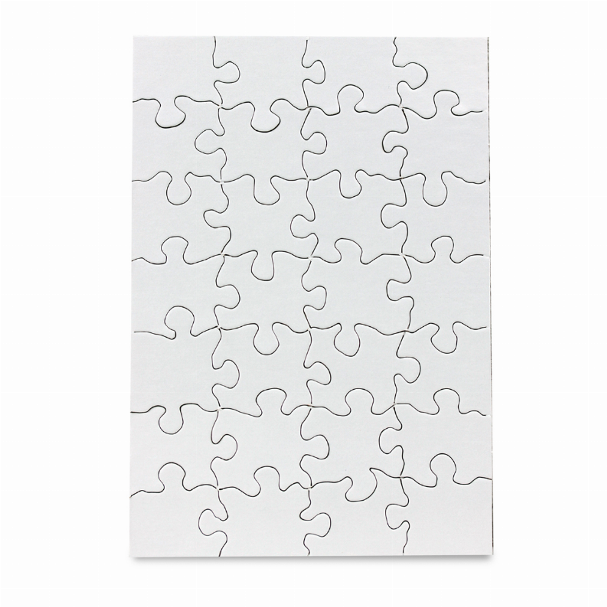 Blank Puzzle 28 Pieces 5.5in x 8in 12 Puzzles Crafting Activity Art Supplies Educational Fun