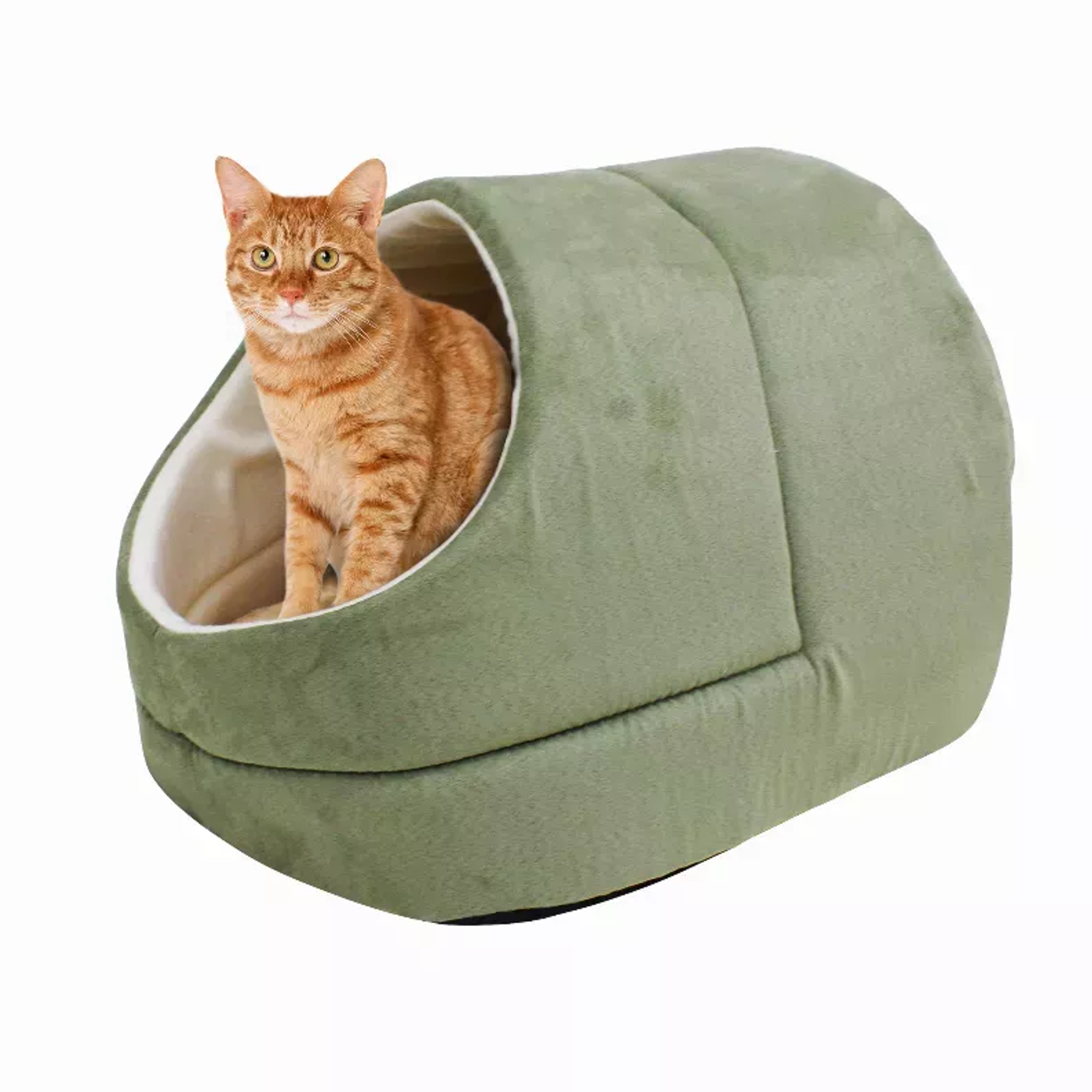 GOOPAWS Cat Cave for Cat and Warming Burrow Cat Bed, Pet Hideway Sleeping Cuddle Cave Image 1