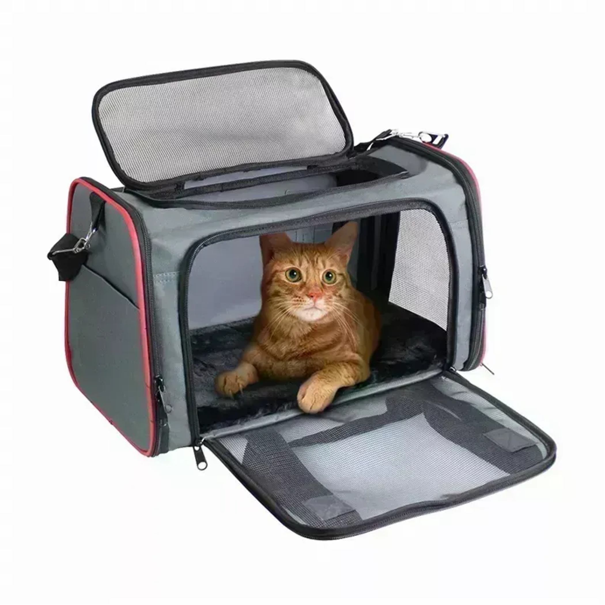 GOOPAWS Soft-Sided Kennel Pet Carrier for Small Dogs, Cats, Puppy, Airline Approved Cat Carriers Dog Carrier Collapsible, Travel Handbag & Car Seat Image 1