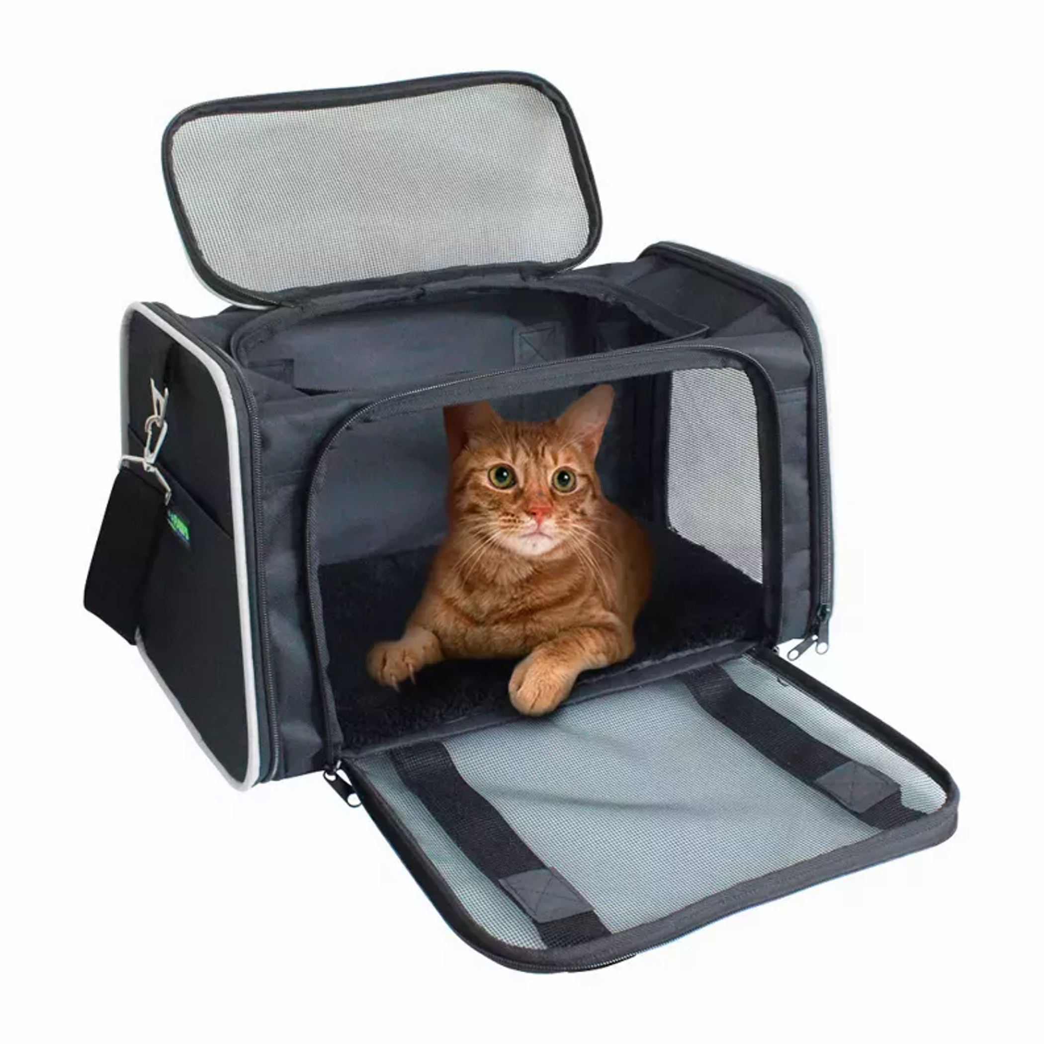 GOOPAWS Soft-Sided Kennel Pet Carrier for Small Dogs, Cats, Puppy, Airline Approved Cat Carriers Dog Carrier Collapsible, Travel Handbag & Car Seat Image 1