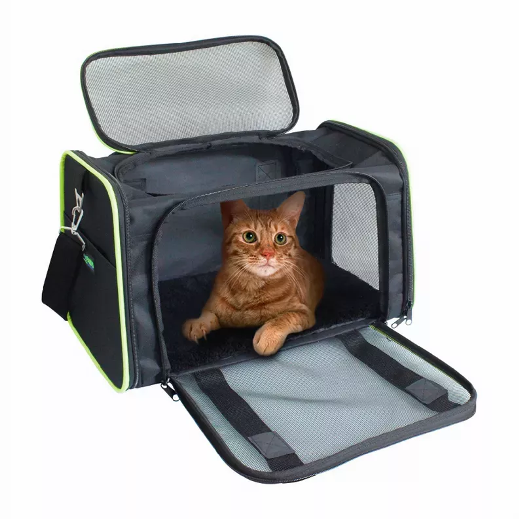 GOOPAWS Soft-Sided Kennel Pet Carrier for Small Dogs, Cats, Puppy, Airline Approved Cat Carriers Dog Carrier Collapsible, Travel Handbag & Car Seat Image 1