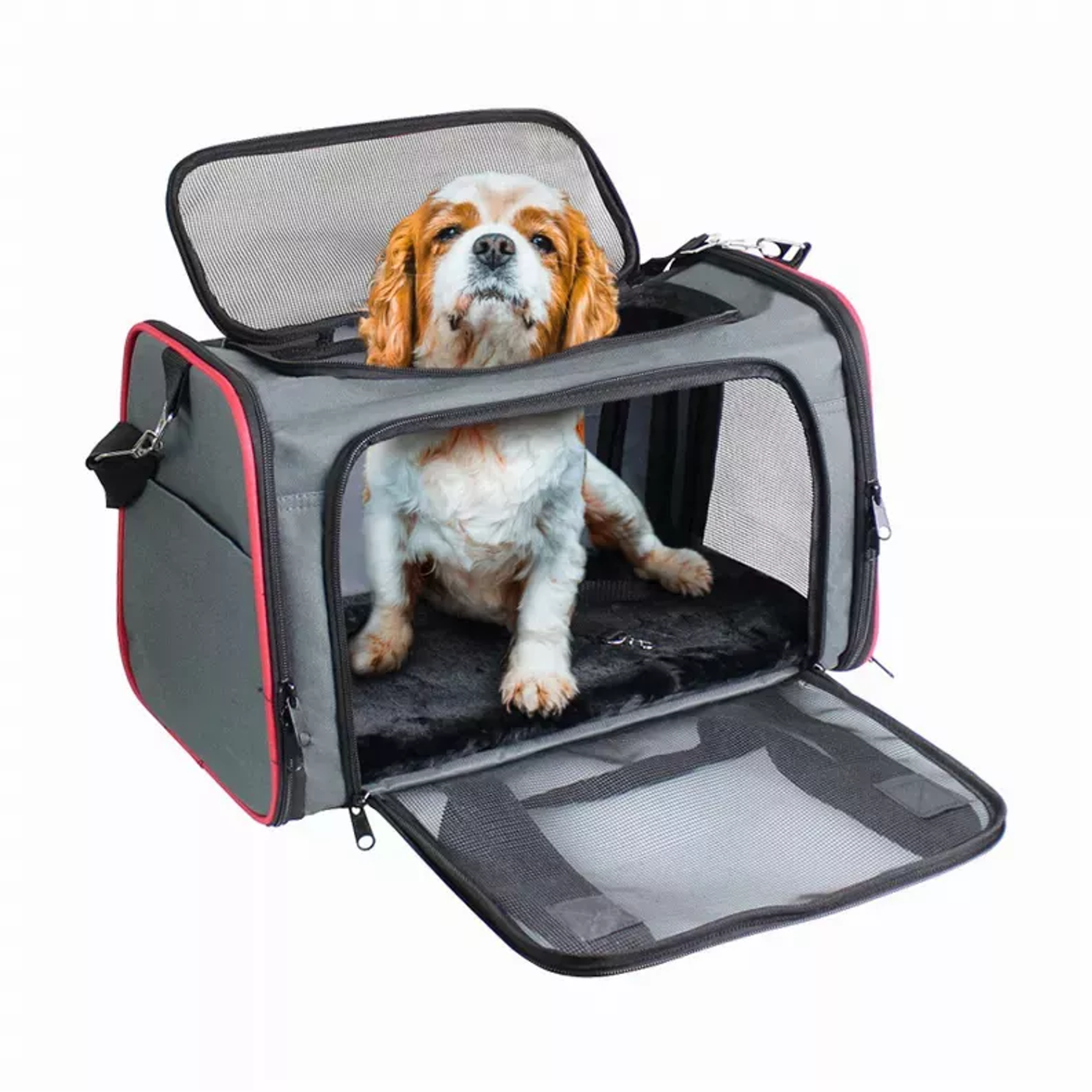GOOPAWS Soft-Sided Kennel Pet Carrier for Small Dogs, Cats, Puppy, Airline Approved Cat Carriers Dog Carrier Collapsible, Travel Handbag & Car Seat Image 1