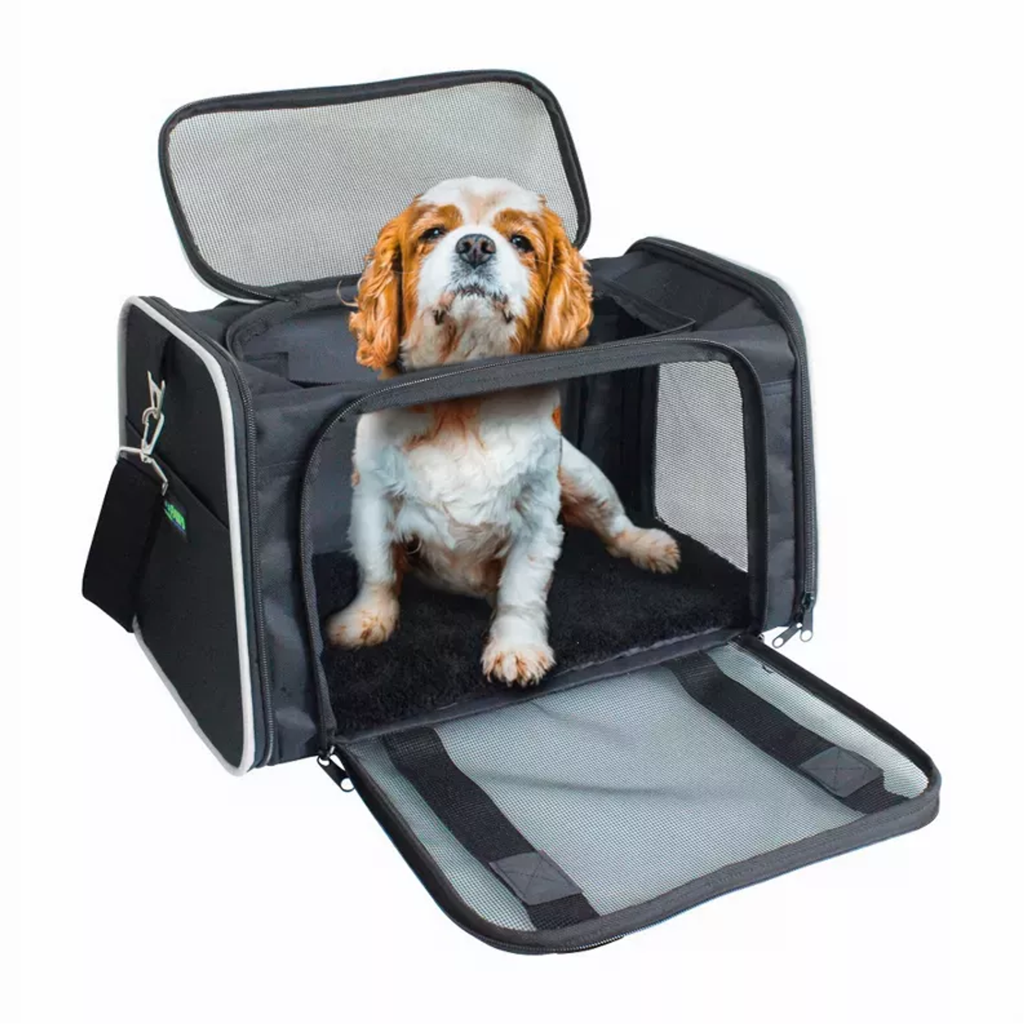 GOOPAWS Soft-Sided Kennel Pet Carrier for Small Dogs, Cats, Puppy, Airline Approved Cat Carriers Dog Carrier Collapsible, Travel Handbag & Car Seat Image 1