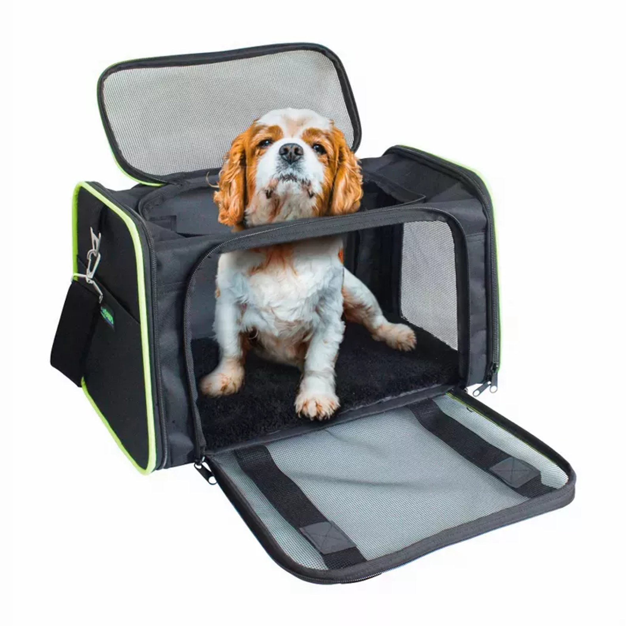GOOPAWS Soft-Sided Kennel Pet Carrier for Small Dogs, Cats, Puppy, Airline Approved Cat Carriers Dog Carrier Collapsible, Travel Handbag & Car Seat Image 1