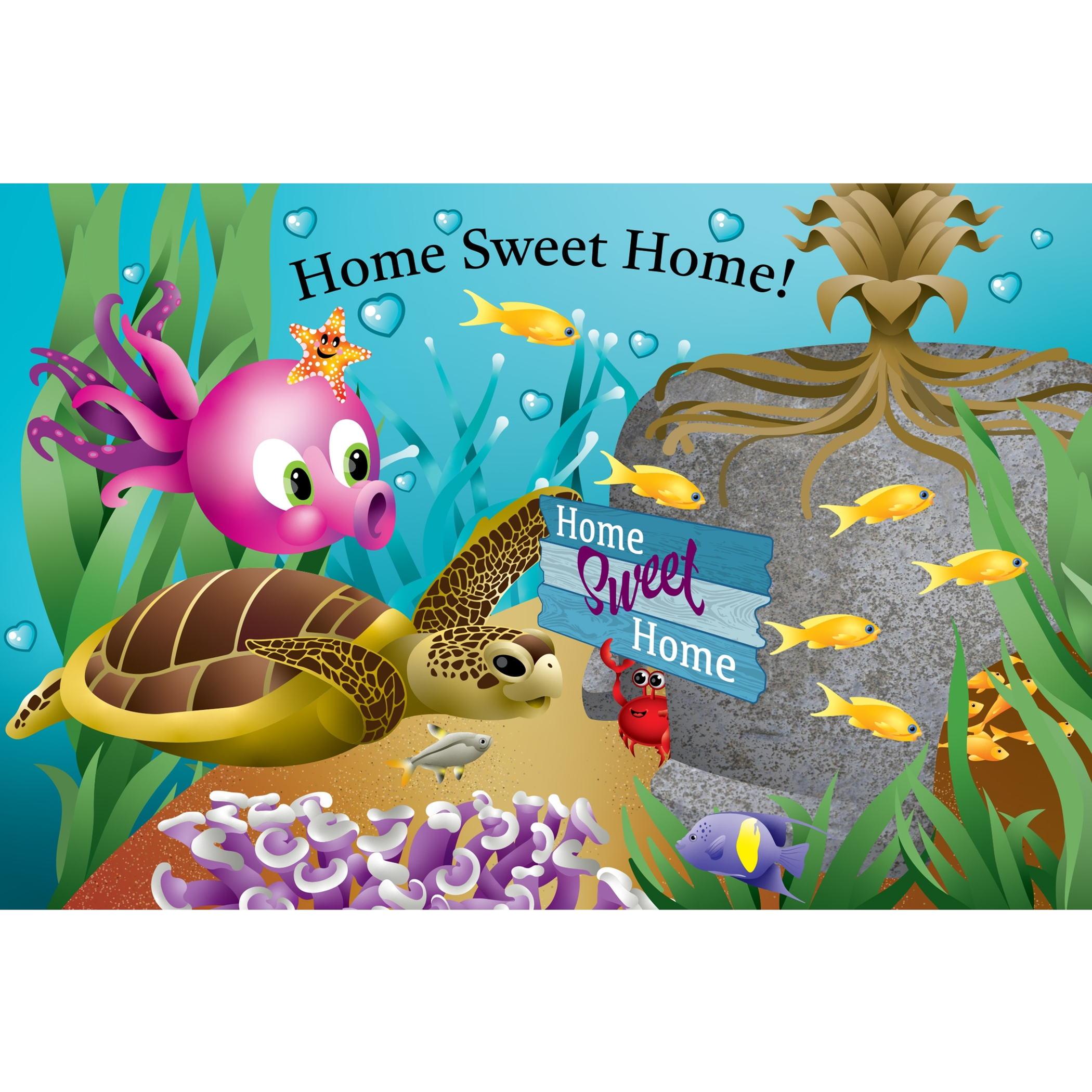 Board book teaches friendship and ocean conservation 7.68 inches x 5.12 inches 26 story pages 2 coloring pages ages baby to 5 years old