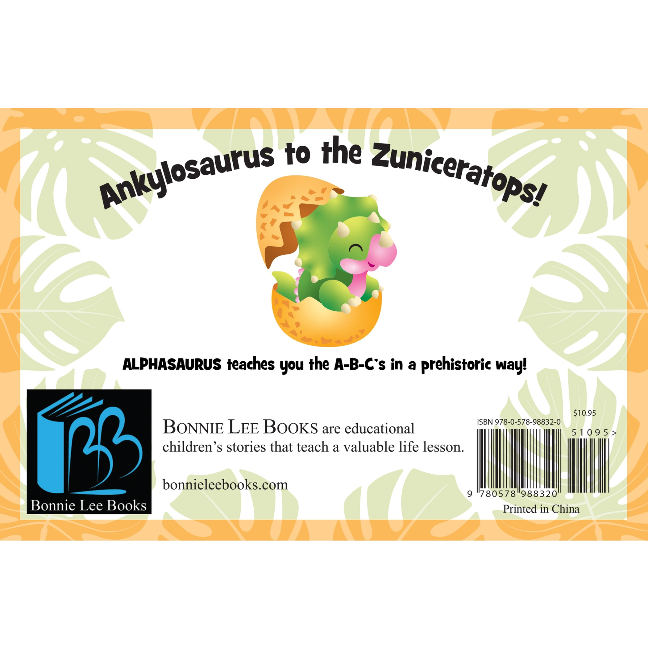 Board Book ABC Learning Prehistoric Theme Size 7.68x5.12 Inches 26 Pages Ages Baby to 3