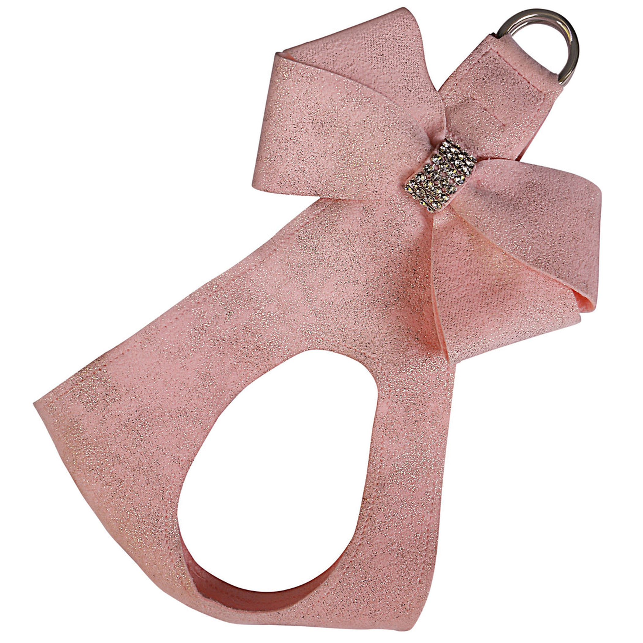 Susan Lanci Designs Puppy Pink Glitzerati Nouveau Bow Step In Harness Image 1