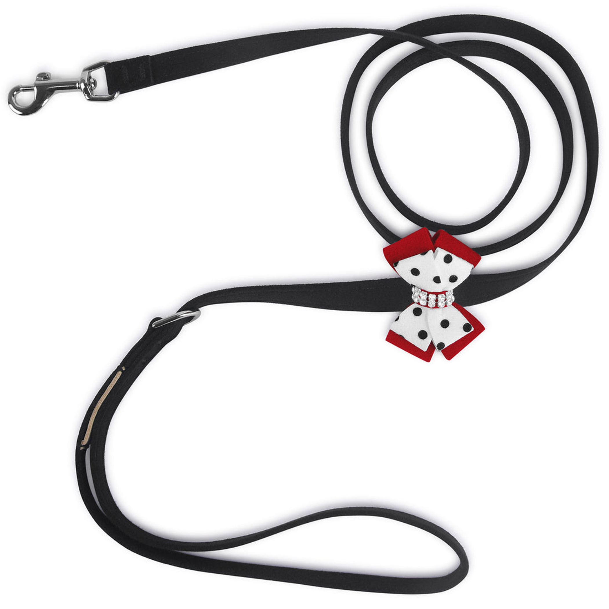 Susan Lanci Designs Minnie Double Nouveau Bow Leash Image 1