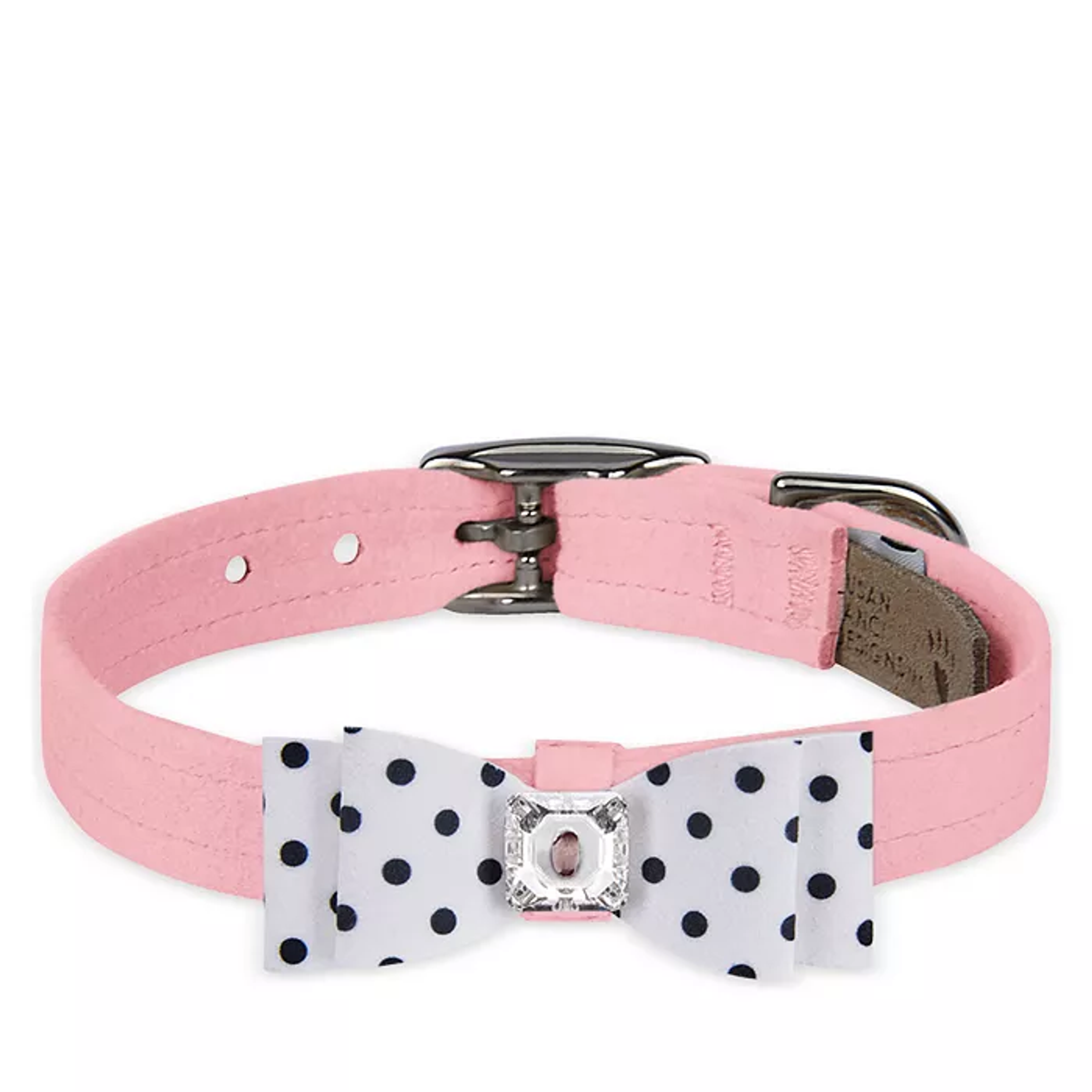 Susan Lanci Designs Black & White Polka Dot Big Bow Collar Image 1