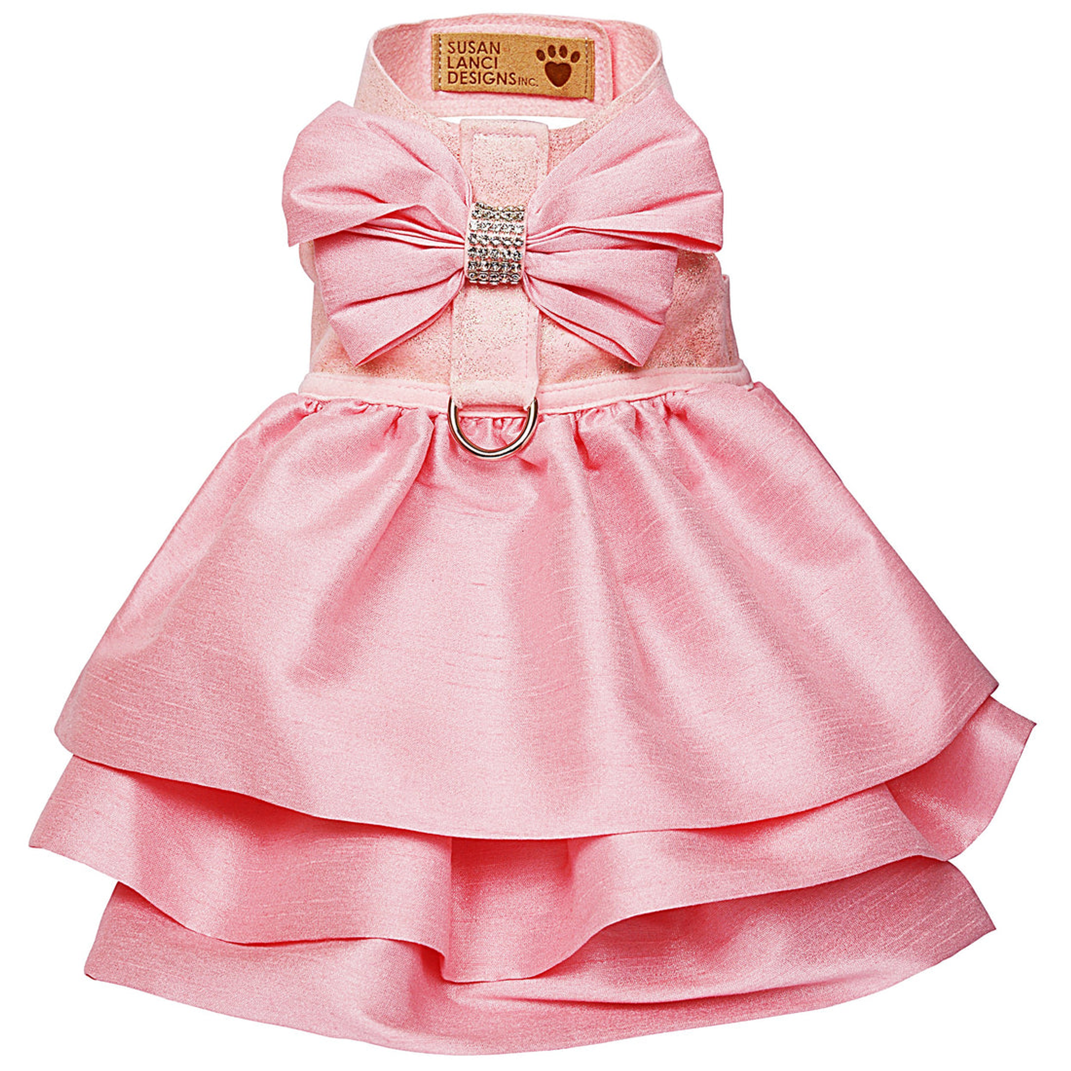 Susan Lanci Designs Puppy Pink Glitzerati Madison Dress Image 1