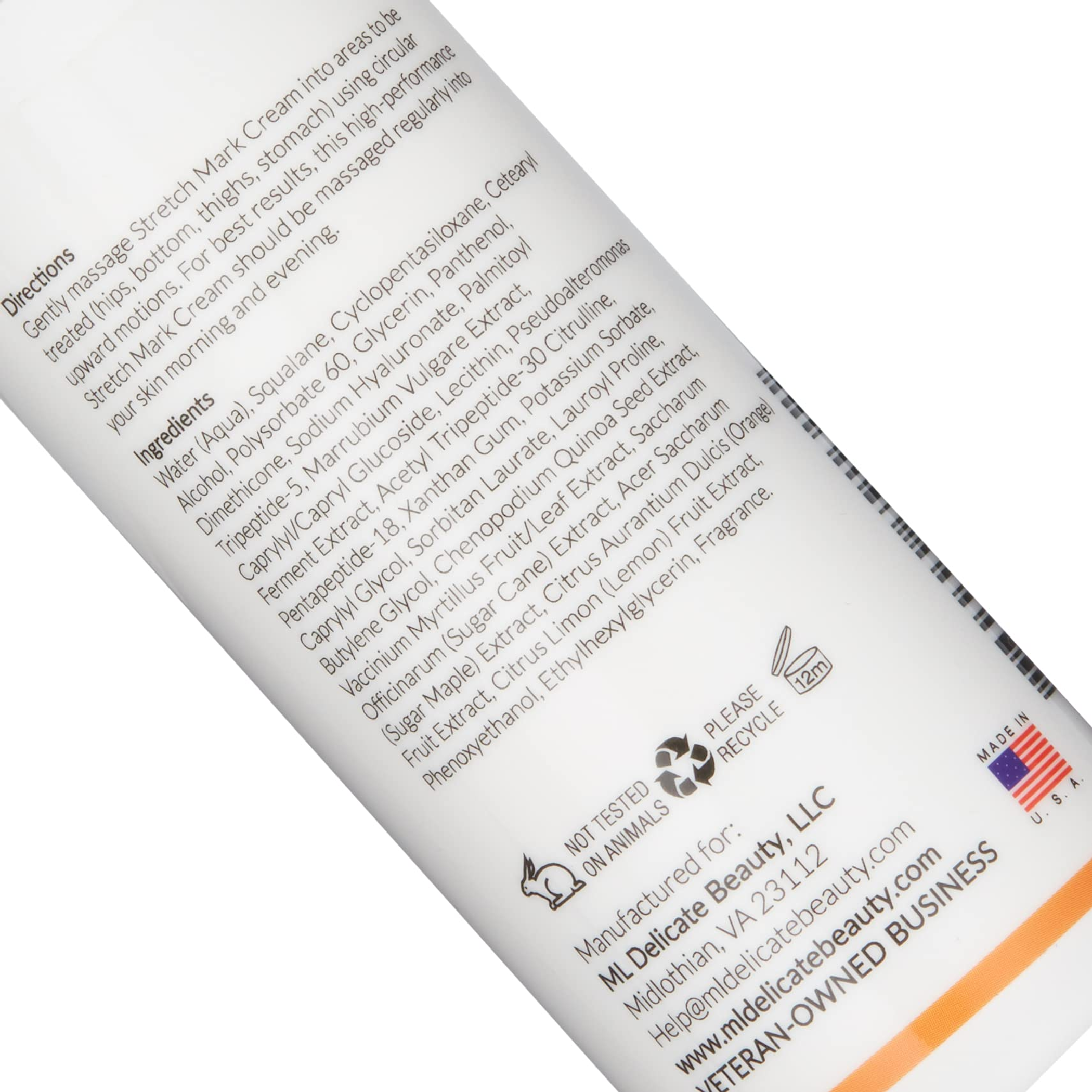 Stretch Mark Cream Skin Treatment Moisturizing Reduces Inflammation Prevents Future Marks Safe for All Skin Types