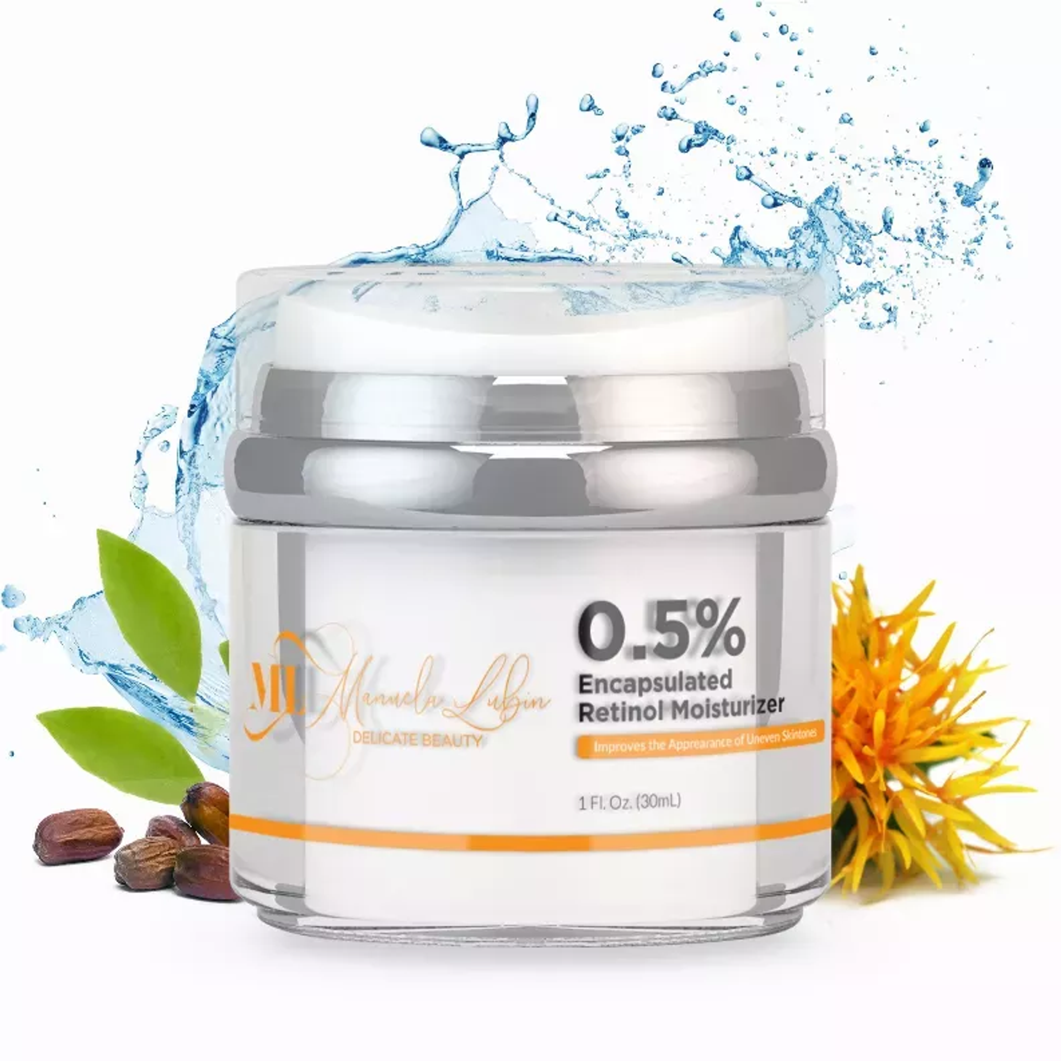 Crema hidratante restauradora para la piel con retinol encapsulado 0.5% que mejora tono textura y reduce arrugas y líneas de expresión