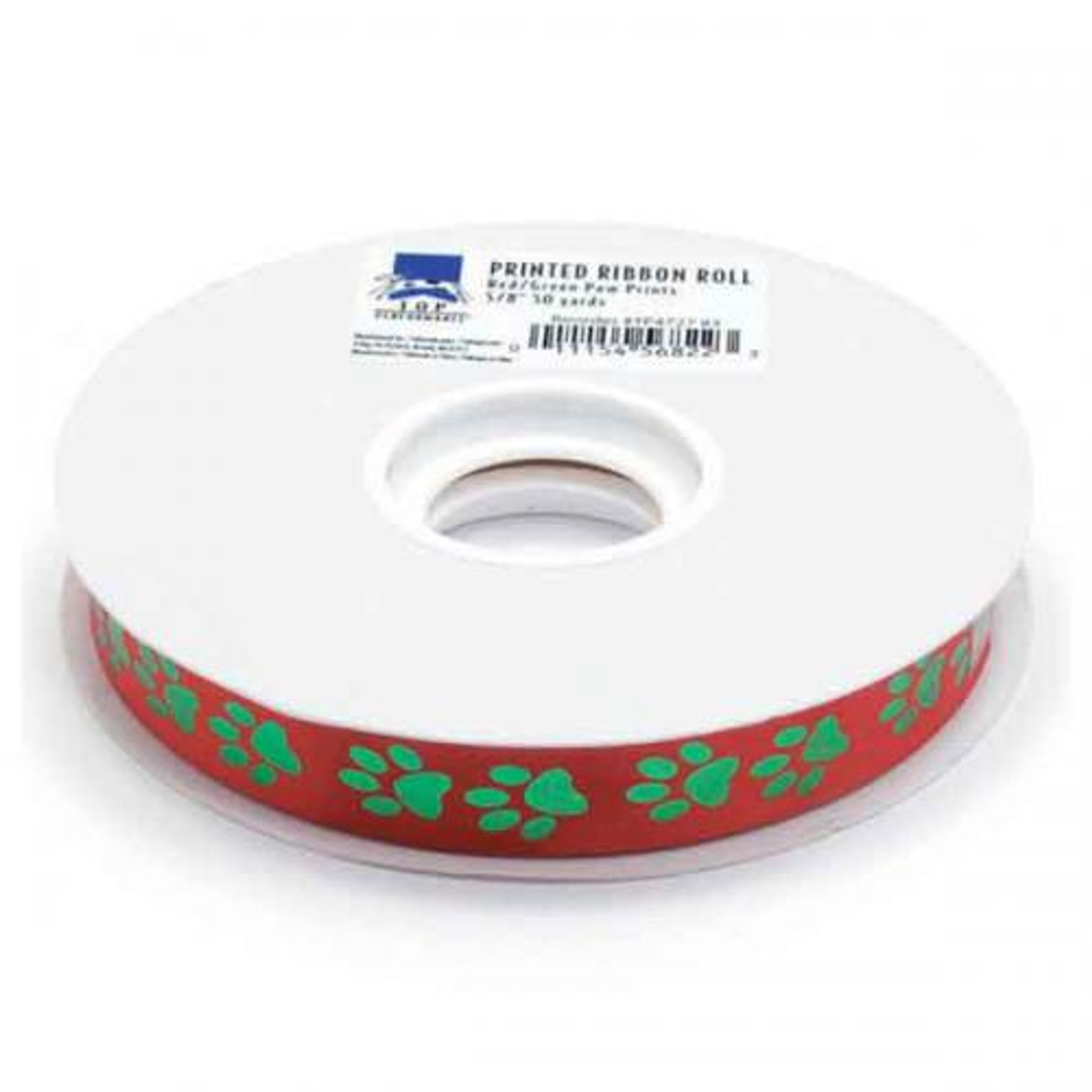 TP Printed Ribbon Roll 50yds /Green Image 1