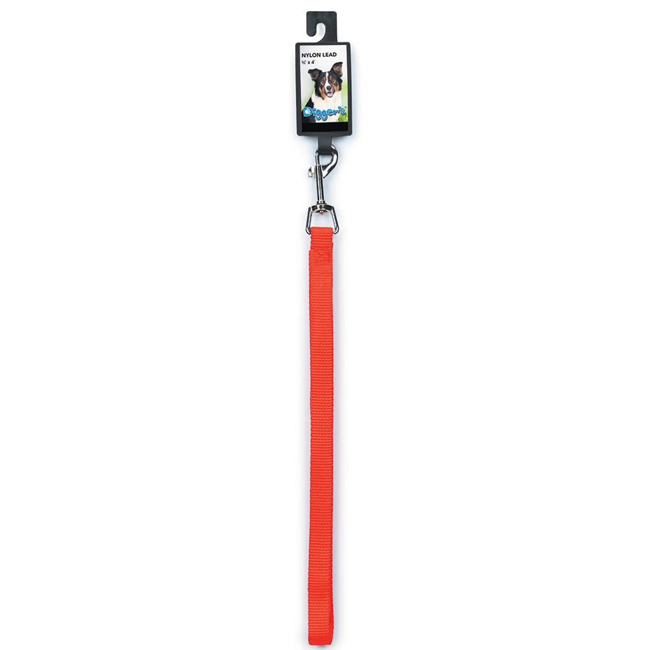 DGR 5/8in Nylon Lead 48in Neon Org Image 1