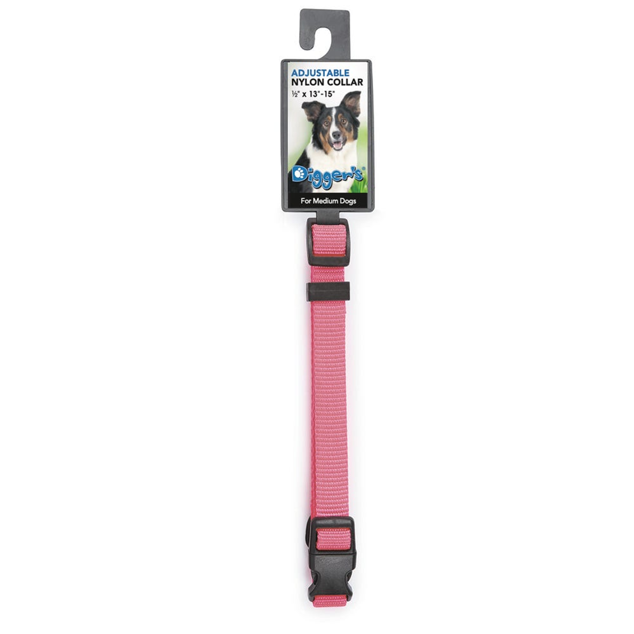 DGR 5/8in Nylon Collar 16in Neon Pink Image 1