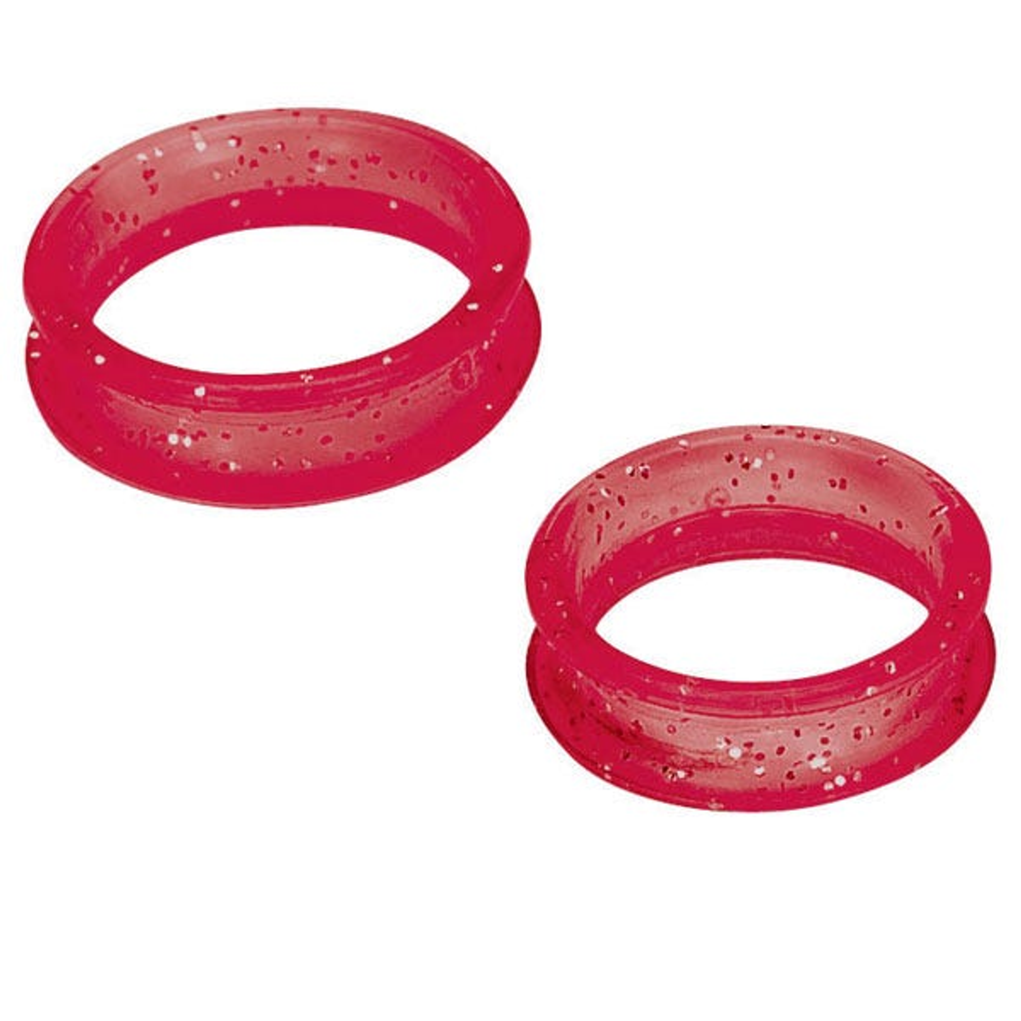 HR Rubber Finger Ring Red Image 1