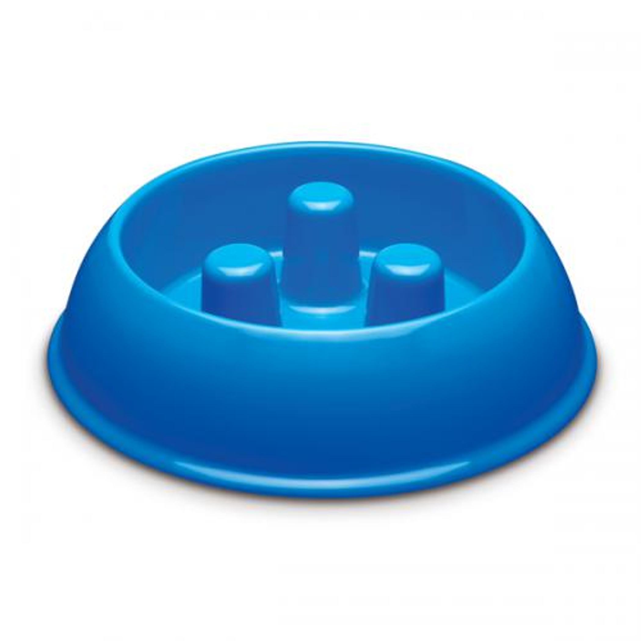 PS Plastic Slow Feeder Bowl 40oz Blue Image 1