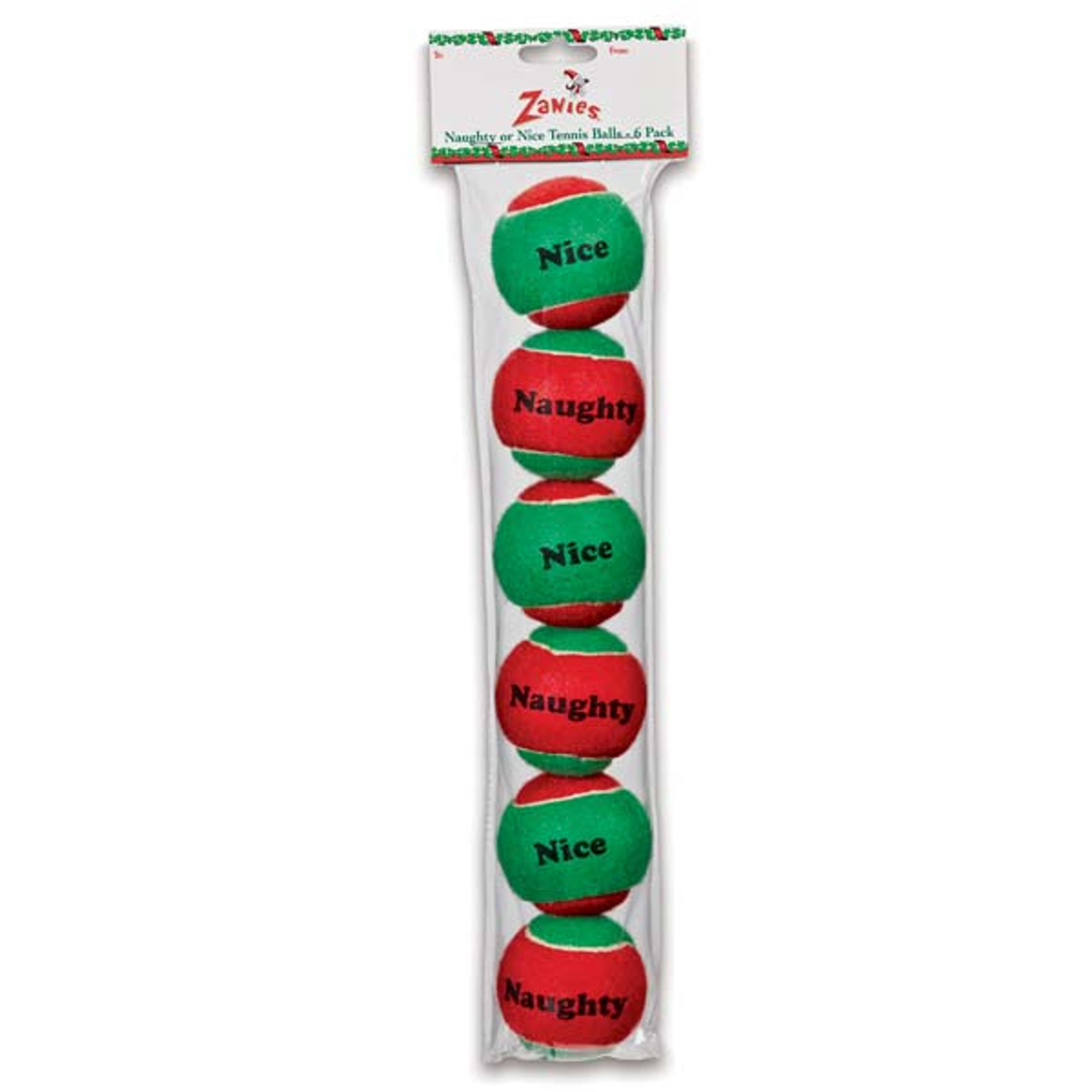ZA Naughty or Nice Tennis ball 6pk Image 1