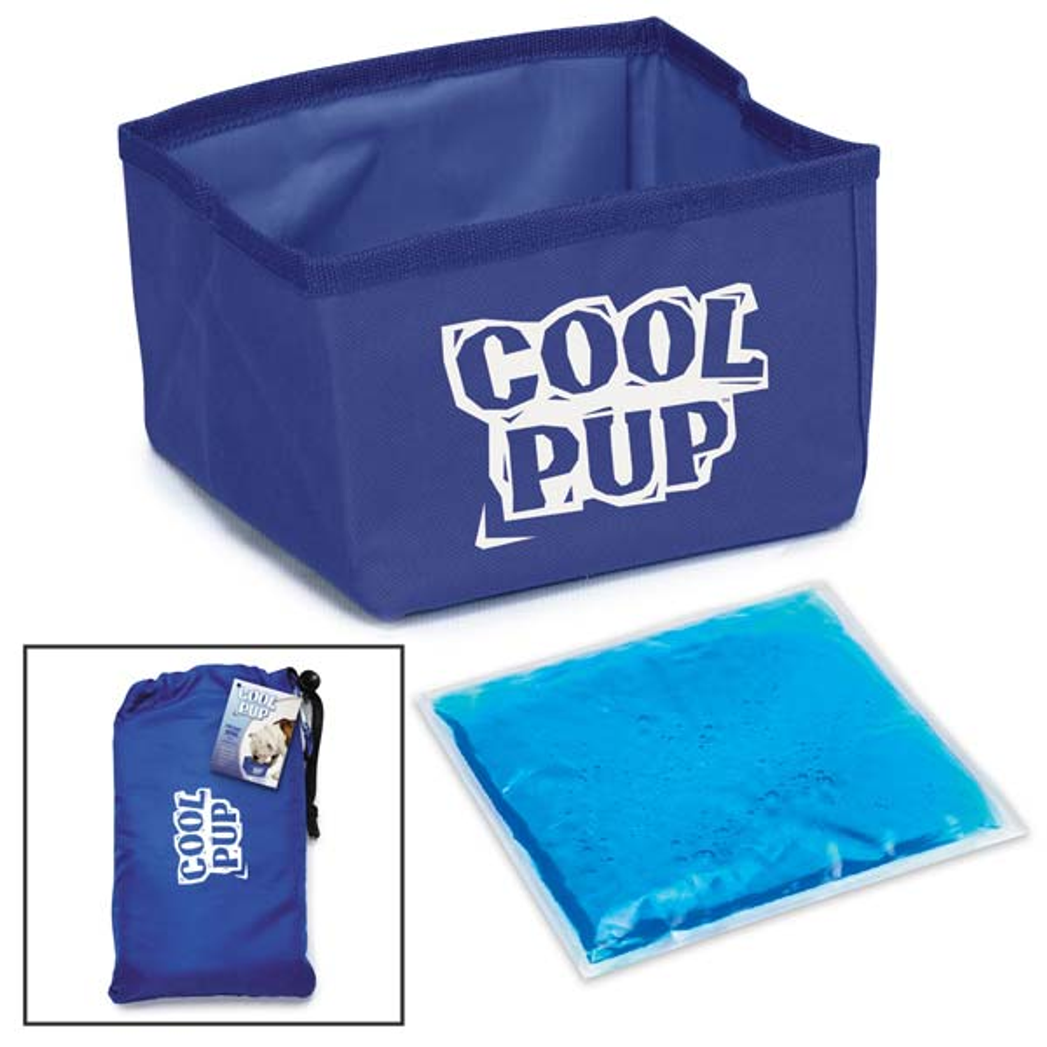 Cool Pup Portable Bowl Blu Image 1